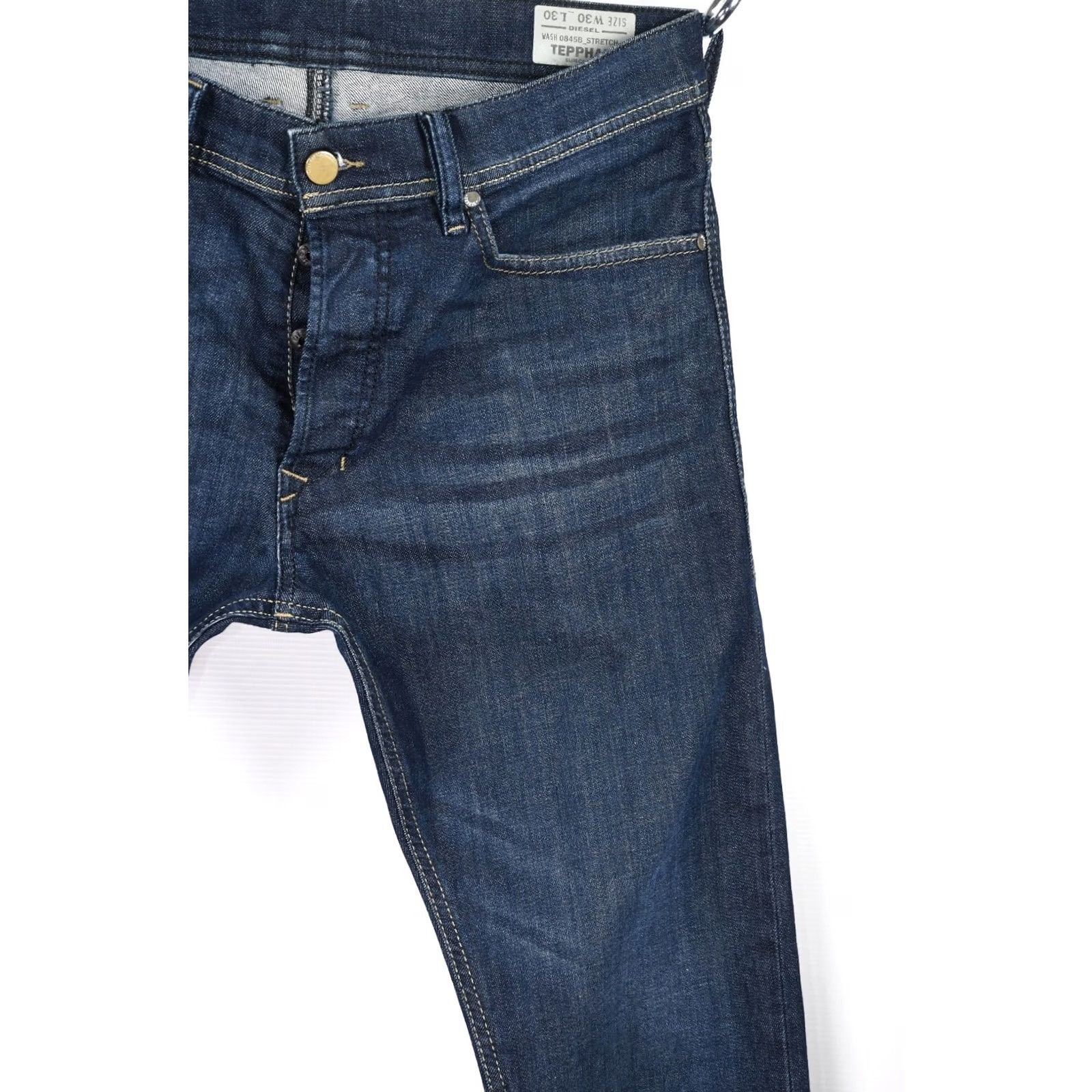 Diesel Diesel Tepphar 0846B Stretch Slim Jeans W30/L30 Men blue Slim-Carrot 98% Cotton 2% Elastane Mens Size US 30 / EU 46 - 5 Thumbnail