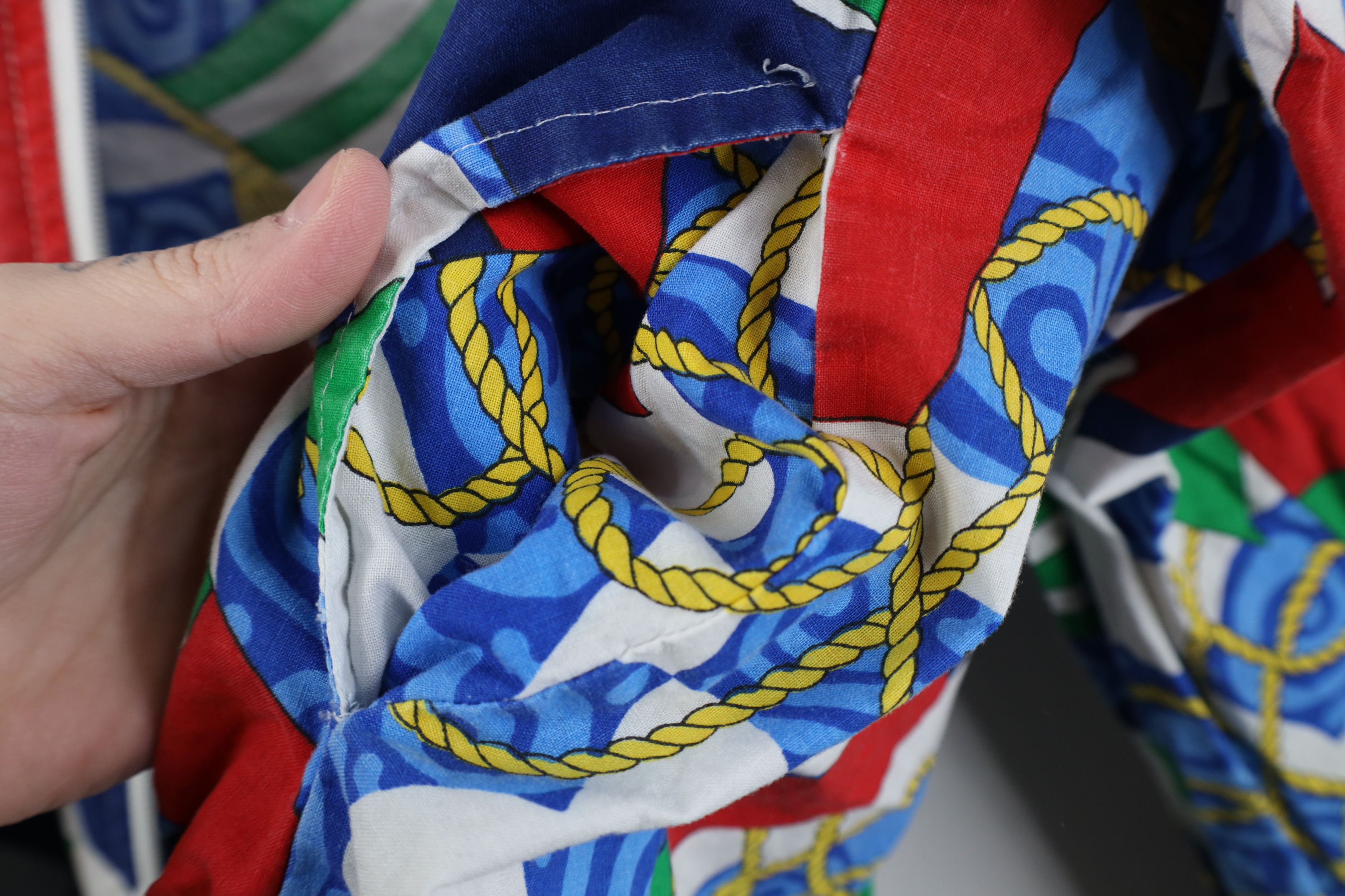 Vintage AS IS Vintage 90s Streetwear Sailing Flags Bomber Jacket AOP Size L / US 10 / IT 46 - 9 Thumbnail