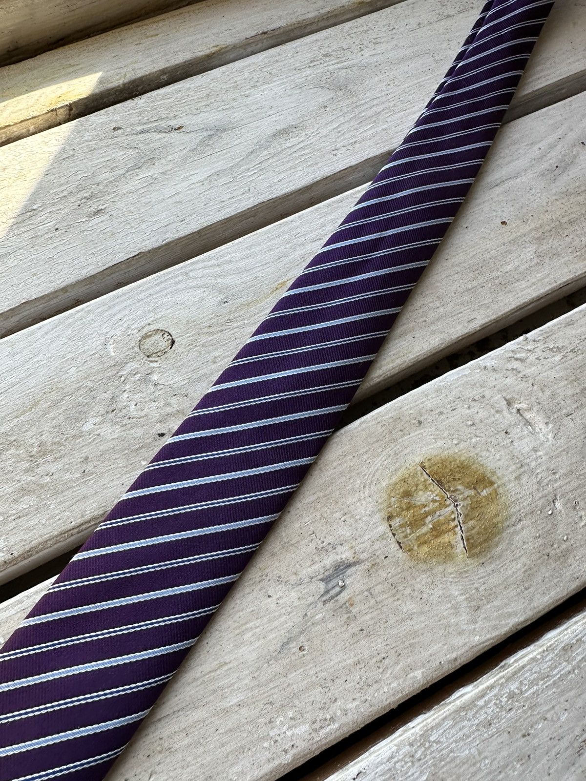 Designer × Hugo Boss 🚨RARE Hugo Boss Tie old money style Burgundy luxury monogram Size ONE SIZE - 6 Thumbnail