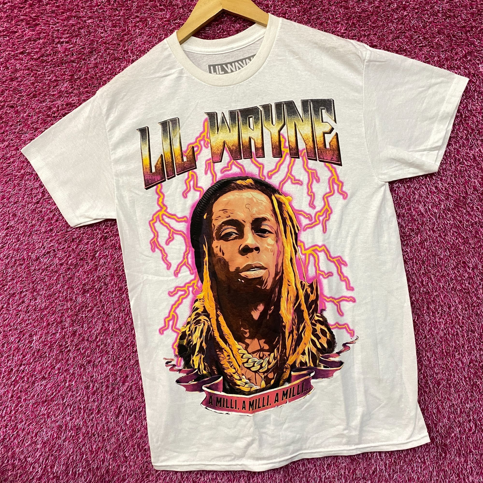 Lil Wayne Reason Lil Wayne A Milli Lightning White T-Shirt medium Size US M / EU 48-50 / 2 - 3 Thumbnail