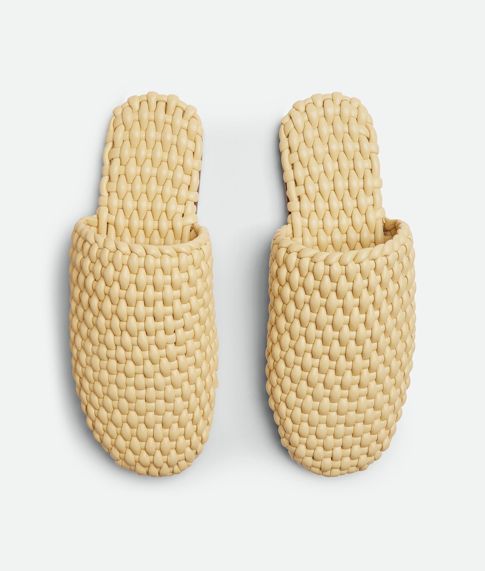 Bottega Veneta o1bcso1str0725 Squid Slippers in Beige Size US 11 / EU 44 - 4 Thumbnail