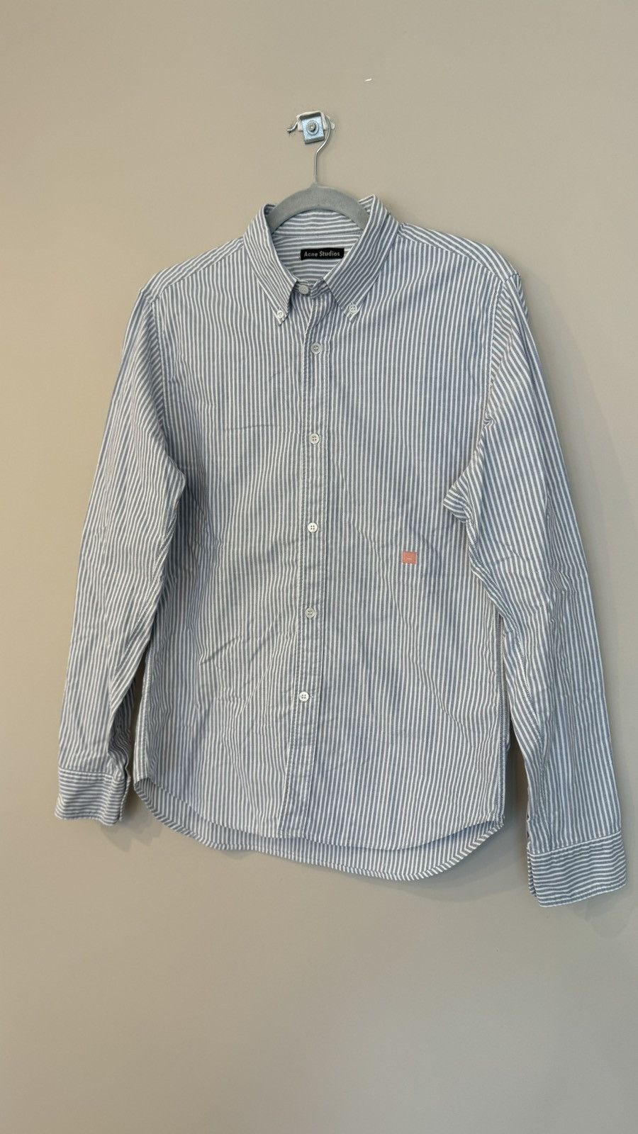 Acne Studios Acne Studios blue stripped shirt Ohio Face AW17 button up Size US S / EU 44-46 / 1 - 2 Thumbnail