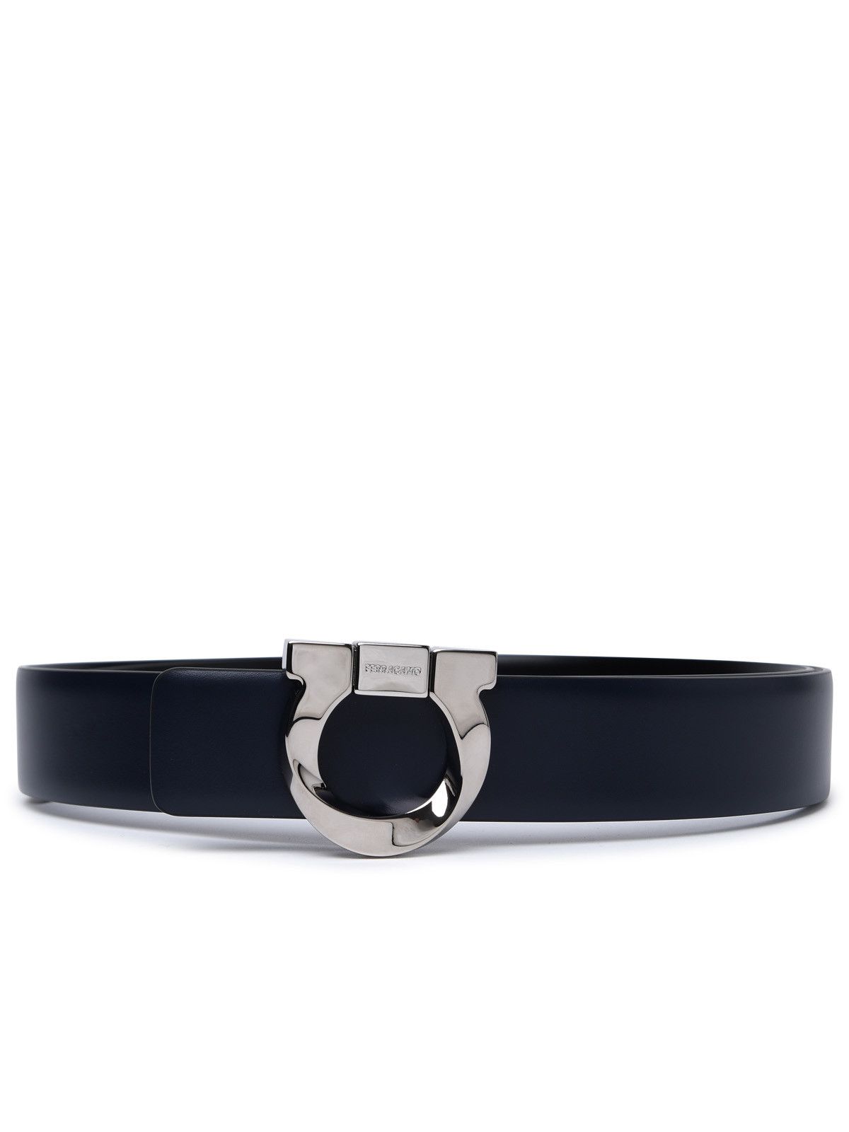salvatore ferragamo logo buckle reversible leather belt