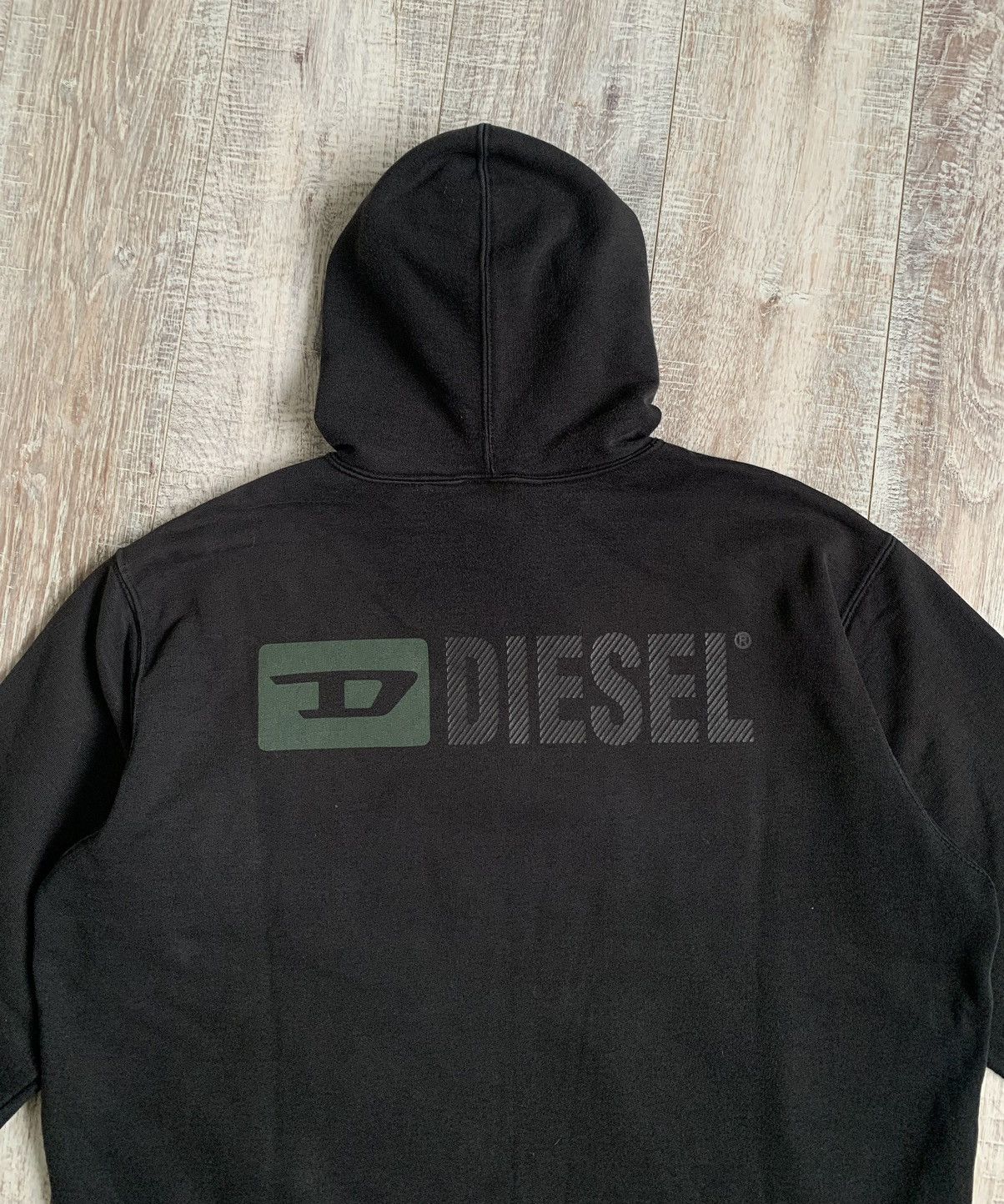Diesel × Vintage Vintage Y2K Diesel big logo hoodies Size US XL / EU 56 / 4 - 2 Thumbnail