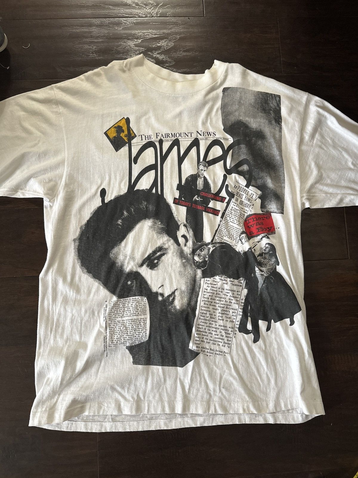 image of James Dean Vintage in White, Men's (Size XL)