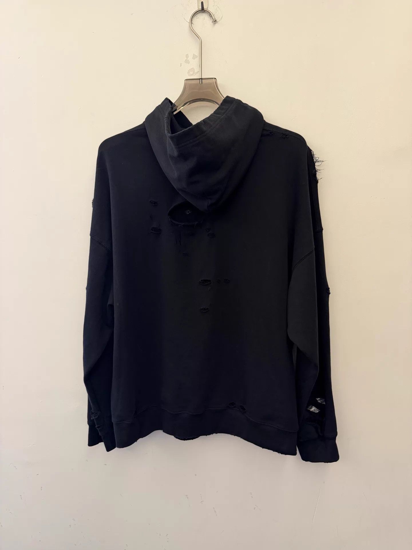 Balenciaga Balenciaga Distressed Logo Hoodie Size 2 New Size M / US 6-8 / IT 42-44 - 3 Thumbnail