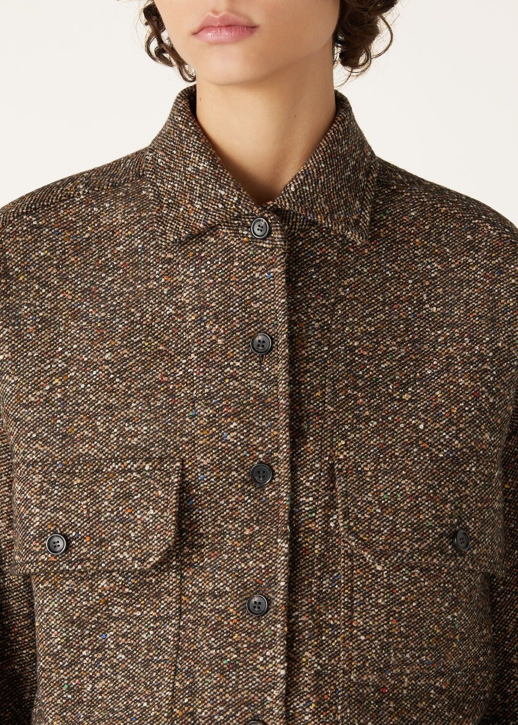 Loro Piana o1w1db10825 FAO3735 Jenna Overshirt in Brown Size L / US 10 / IT 46 - 5 Thumbnail