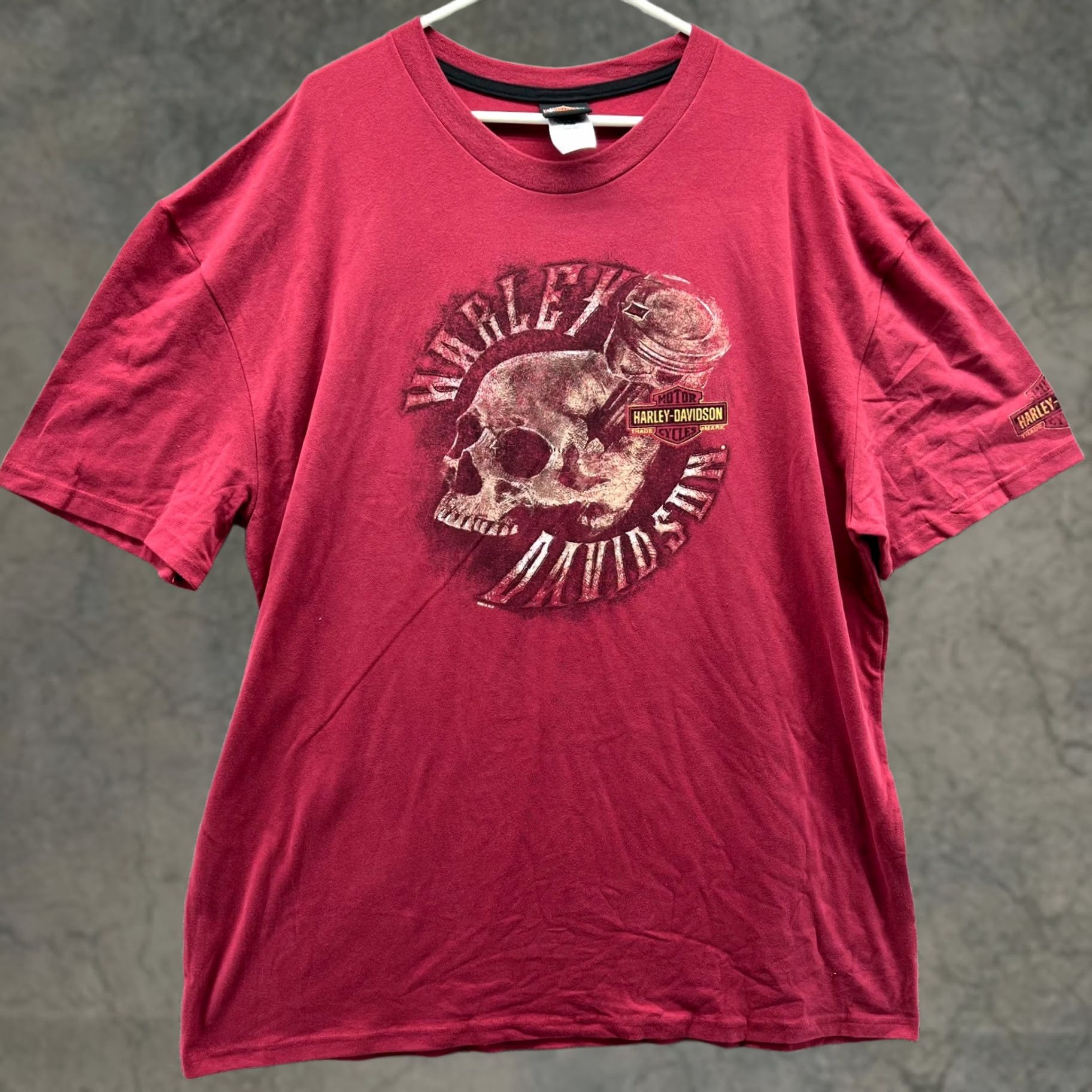 Harley Davidson Harley-Davidson Shirt Men 2XL Red Cotton Short Sleeve Crew Neck T-Shirt Outdoor Casual Logo Vintage? No—All Seasons Size US XXL / EU 58 / 5 - 1 Thumbnail
