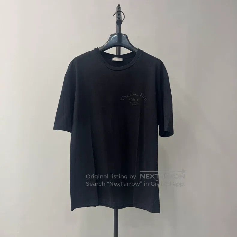 Dior Black printed logo short-sleeved T-shirt