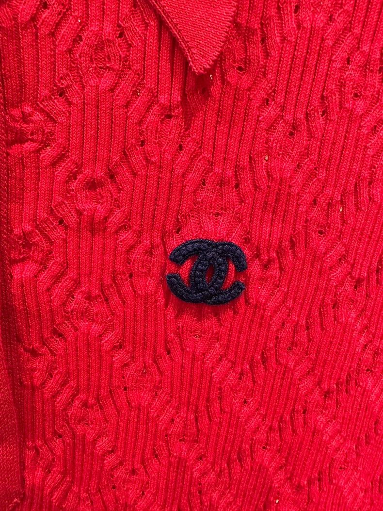 Chanel Chanel Double C logo wool knitted polo shirt Size XS / US 0-2 / IT 36-38 - 4 Thumbnail