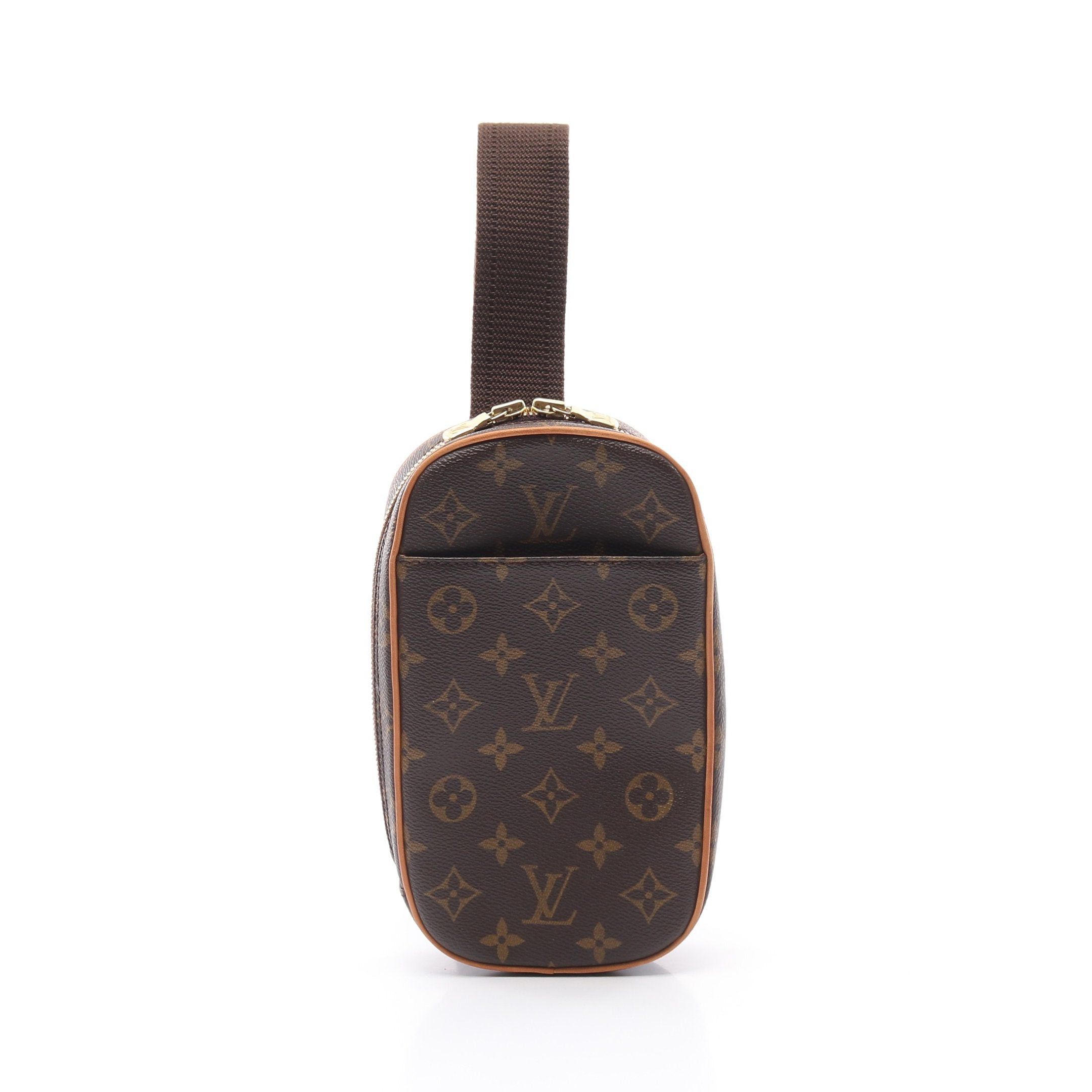Louis Vuitton Louis Vuitton Pochette Ganju Monogram Body Bag Leather Brown Size ONE SIZE - 1 Thumbnail