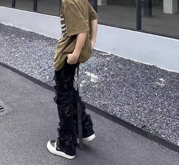 VIBE Street style ripped TO style bootcut jeans Size US 32 / EU 48 - 8 Thumbnail