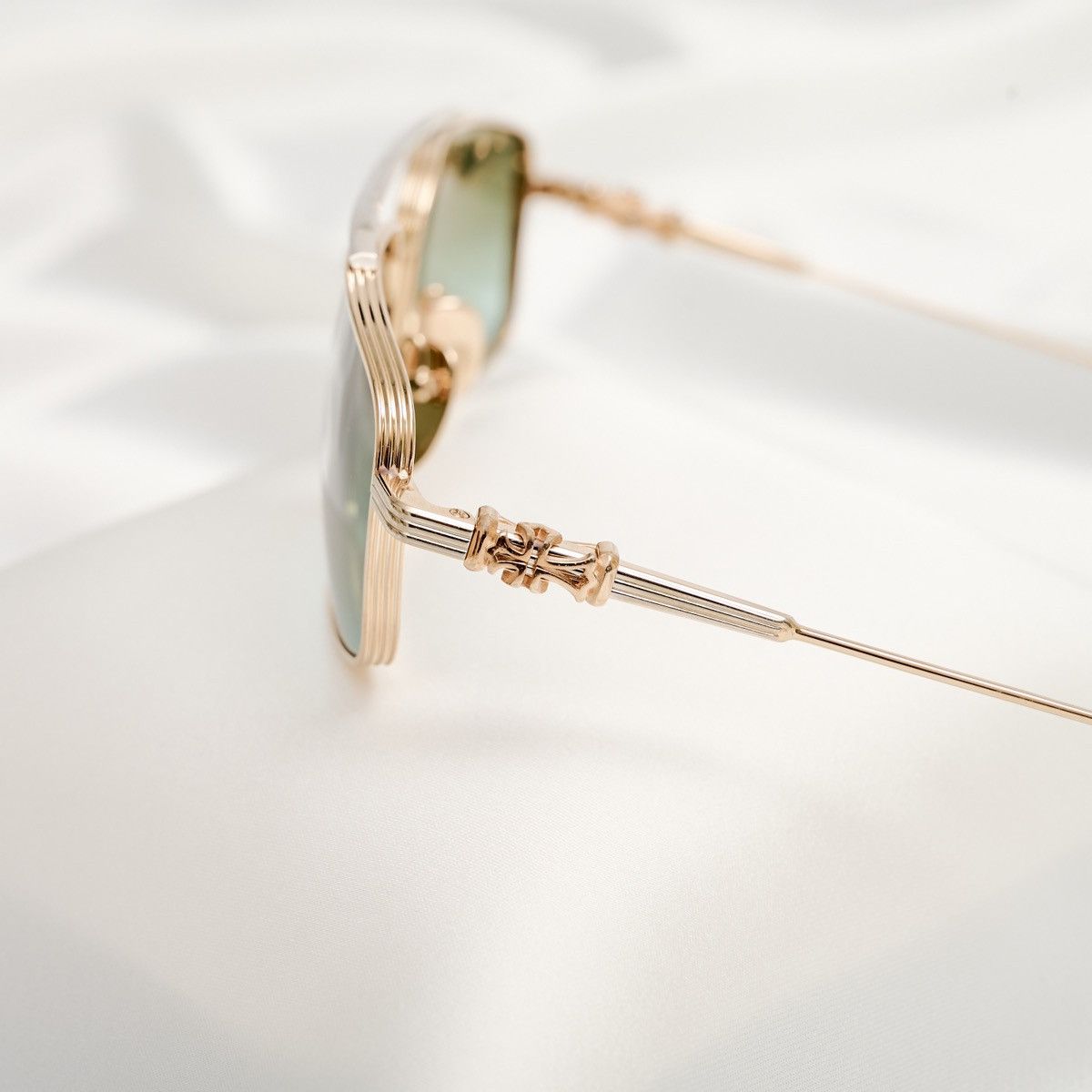 Chrome Hearts CHROME HEARTS LICK'N GOLD PLATED - SHINY SILVER SUNGLASSES Size ONE SIZE - 3 Thumbnail