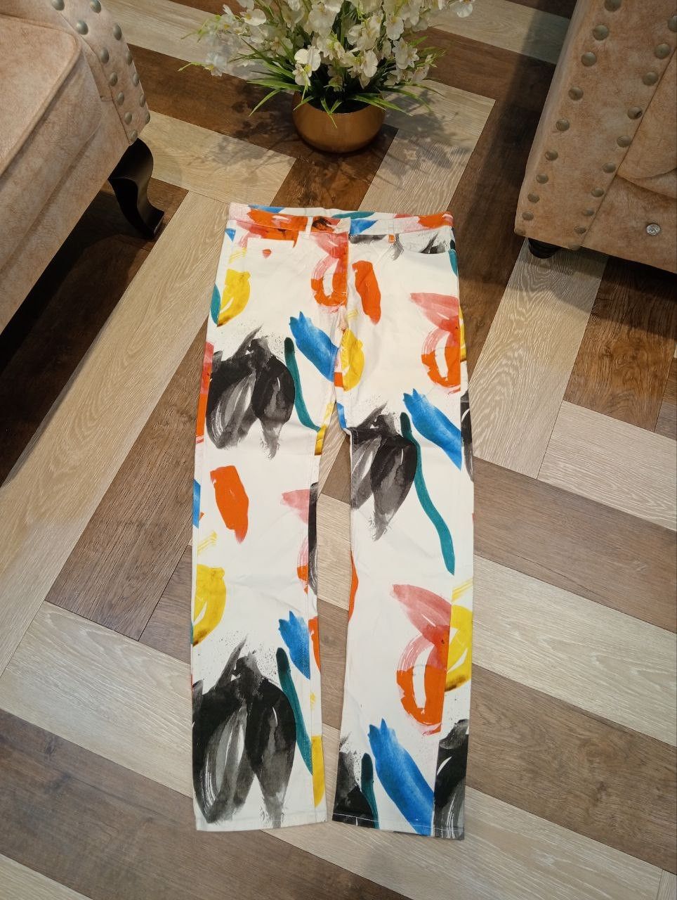Paul Smith PAUL SMITH PAINT JEANS Size US 33 - 1 Thumbnail