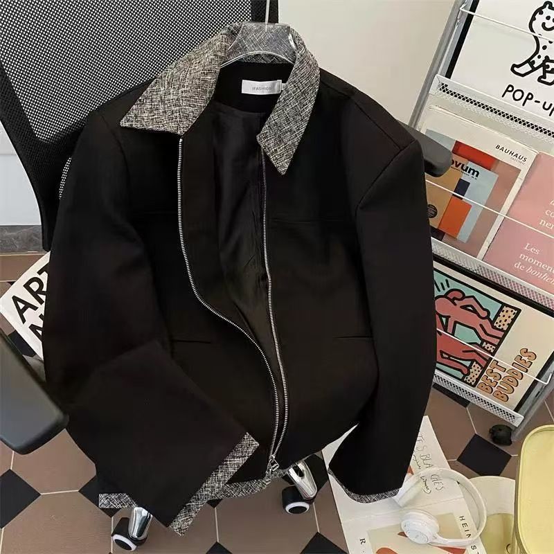 Vintage Black Wool-Blend Jacket Size US M / EU 48-50 / 2 - 2 Thumbnail