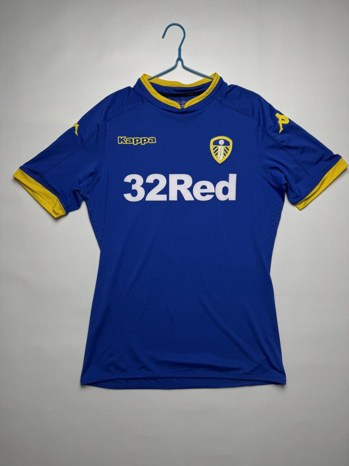 Kappa Kappa Leeds United Away Football Jersey / Blue & Yellow Size US L / EU 52-54 / 3 - 2 Thumbnail