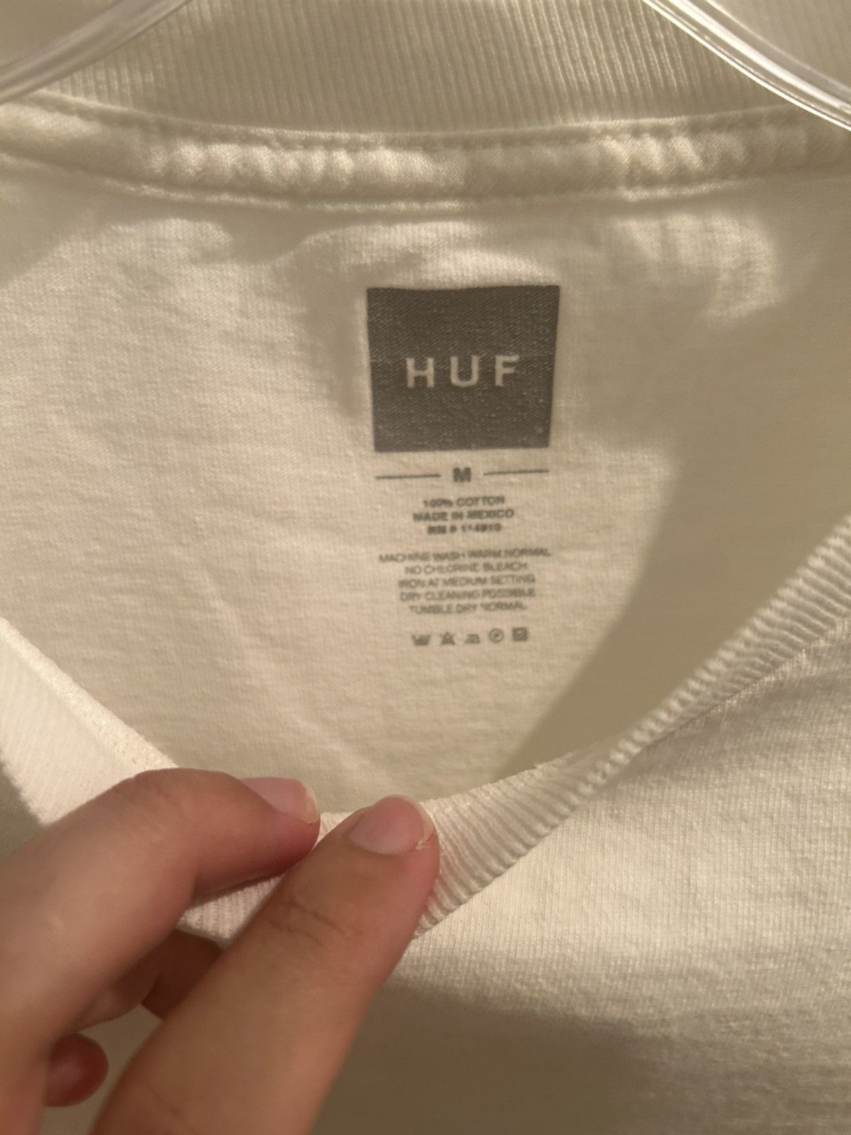 Huf HUF White Longsleeve Tee DBC Size US M / EU 48-50 / 2 - 3 Thumbnail