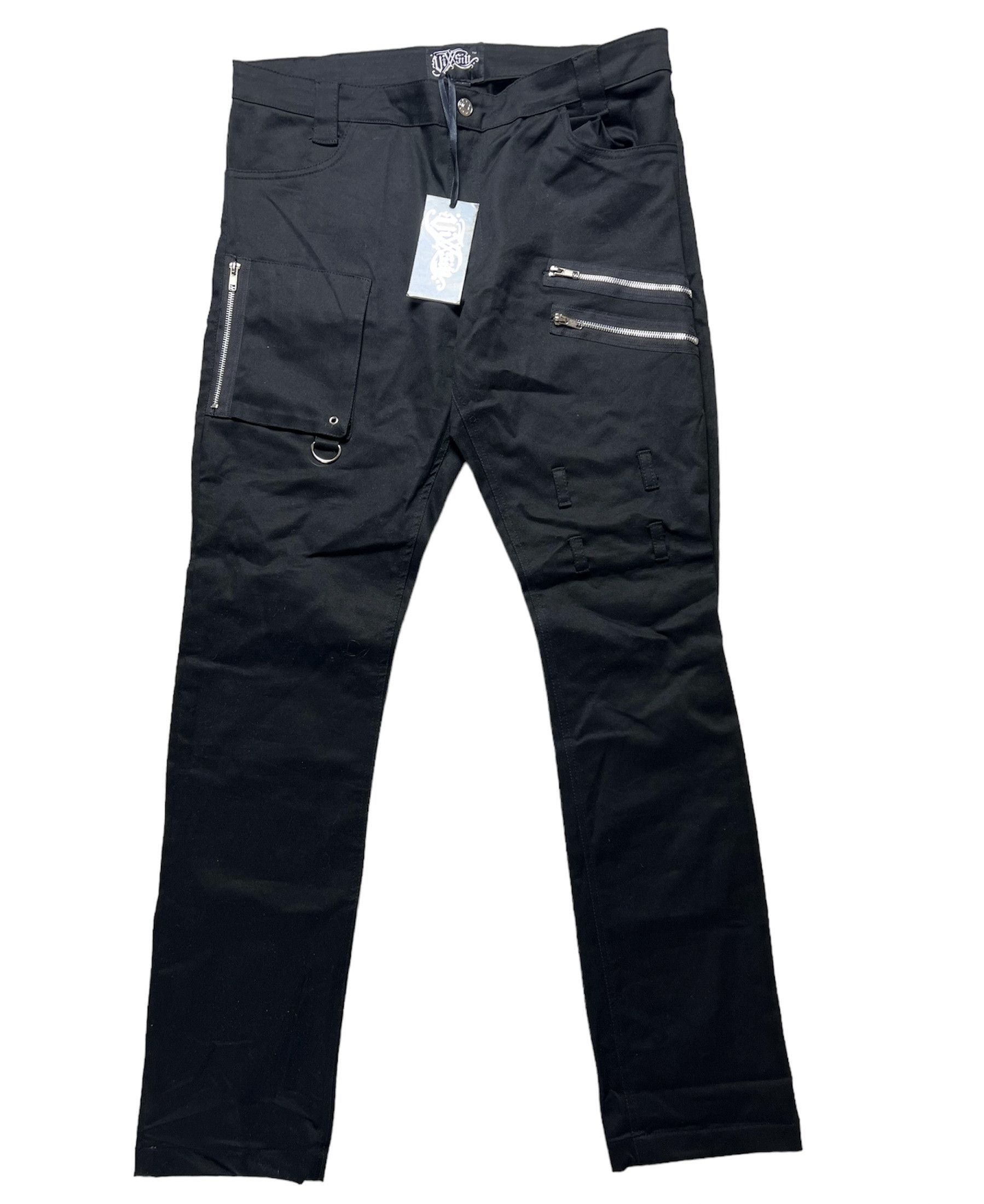 Distressed Denim AvantGarde Denim Black pants Y2K style | Grailed