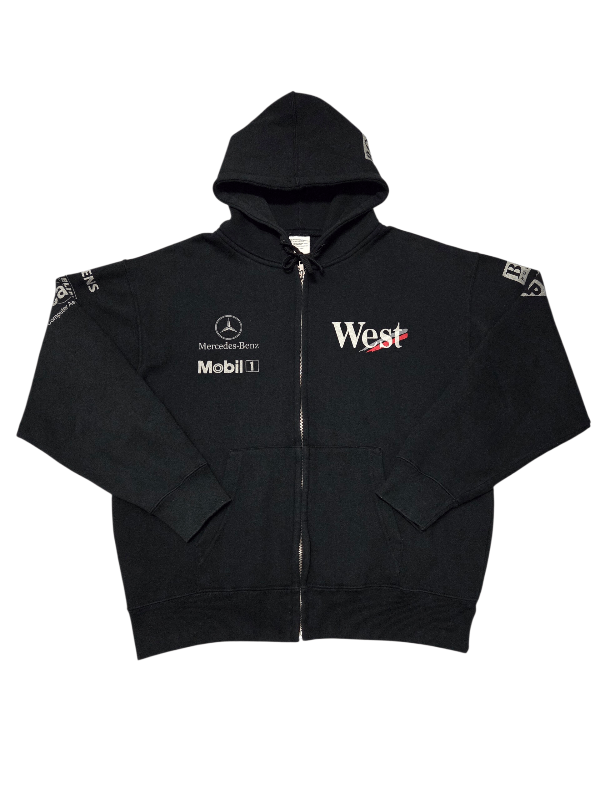 Vintage Vintage West Mercedes - Benz Hoodie Size US L / EU 52-54 / 3 - 1 Thumbnail