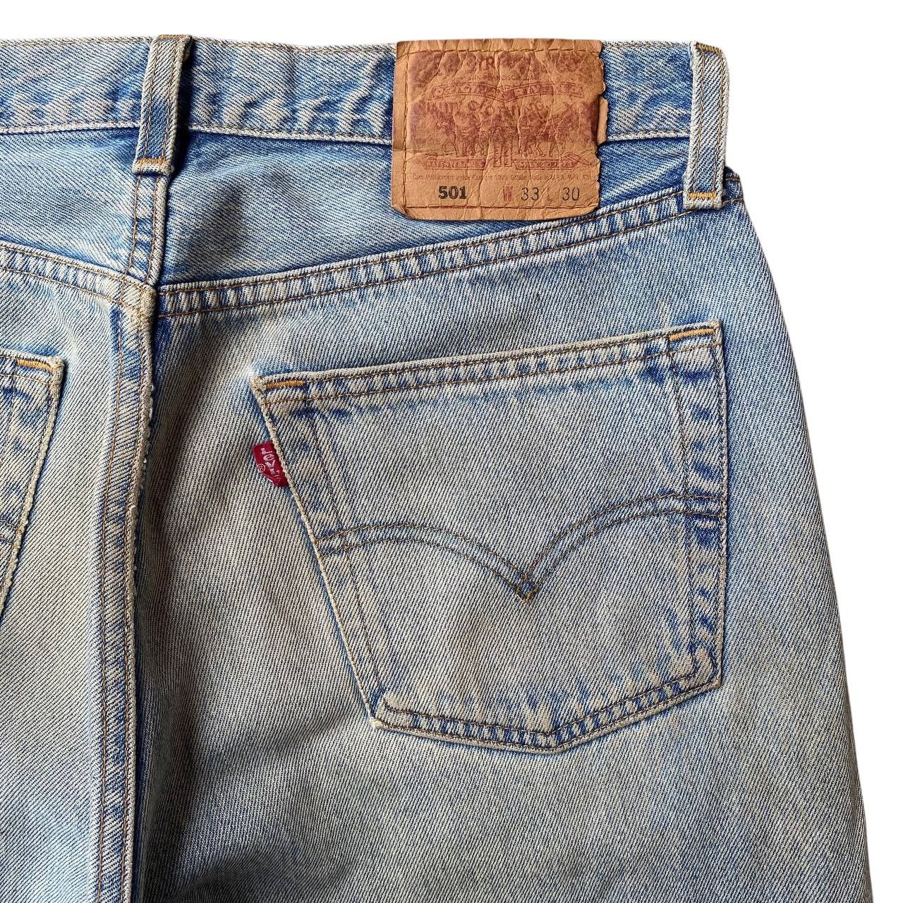 Levi's Vintage Clothing VINTAGE 00S LEVIS 501 DISTRESSED DENIM W32X29"(J09-03) Size US 32 / EU 48 - 10 Thumbnail
