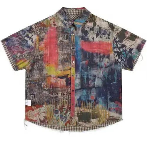 VIBE Streetwear Retro Grunge Oversized Shirt Size US XL / EU 56 / 4 - 1 Thumbnail