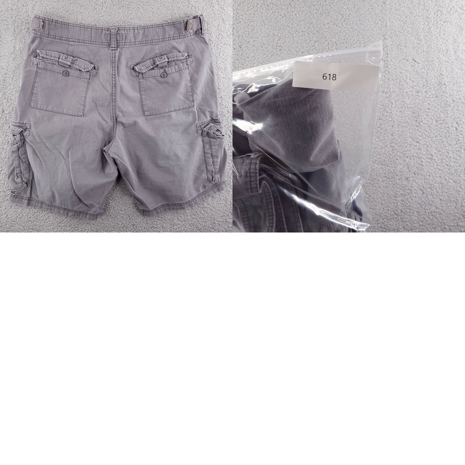 Vintage Goodfellow Cargo Shorts Mens 38 Gray Ripstop Distressed Workwear Size US 38 / EU 54 - 8 Thumbnail
