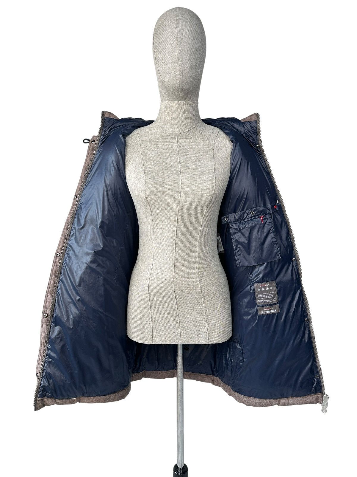 Duvetica DUVETICA Wool Cashmere Goose Down Parka Coat Jacket Women’s Size L / US 10 / IT 46 - 4 Thumbnail