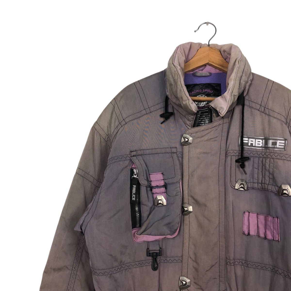 Japanese Brand 📌Vintage Ski Jacket Winter Fablice Thinsulate Multi Pocket Size US L / EU 52-54 / 3 - 8 Thumbnail