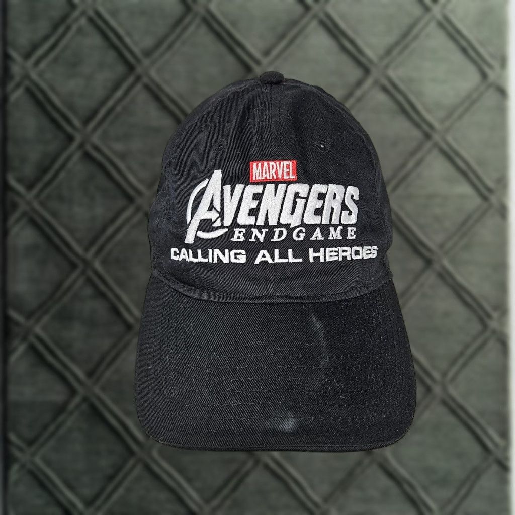 Vintage Marvel Avengers Endgame Hat Cap Strap Back One Size Black McDonalds Promo Mens Size ONE SIZE - 1 Thumbnail