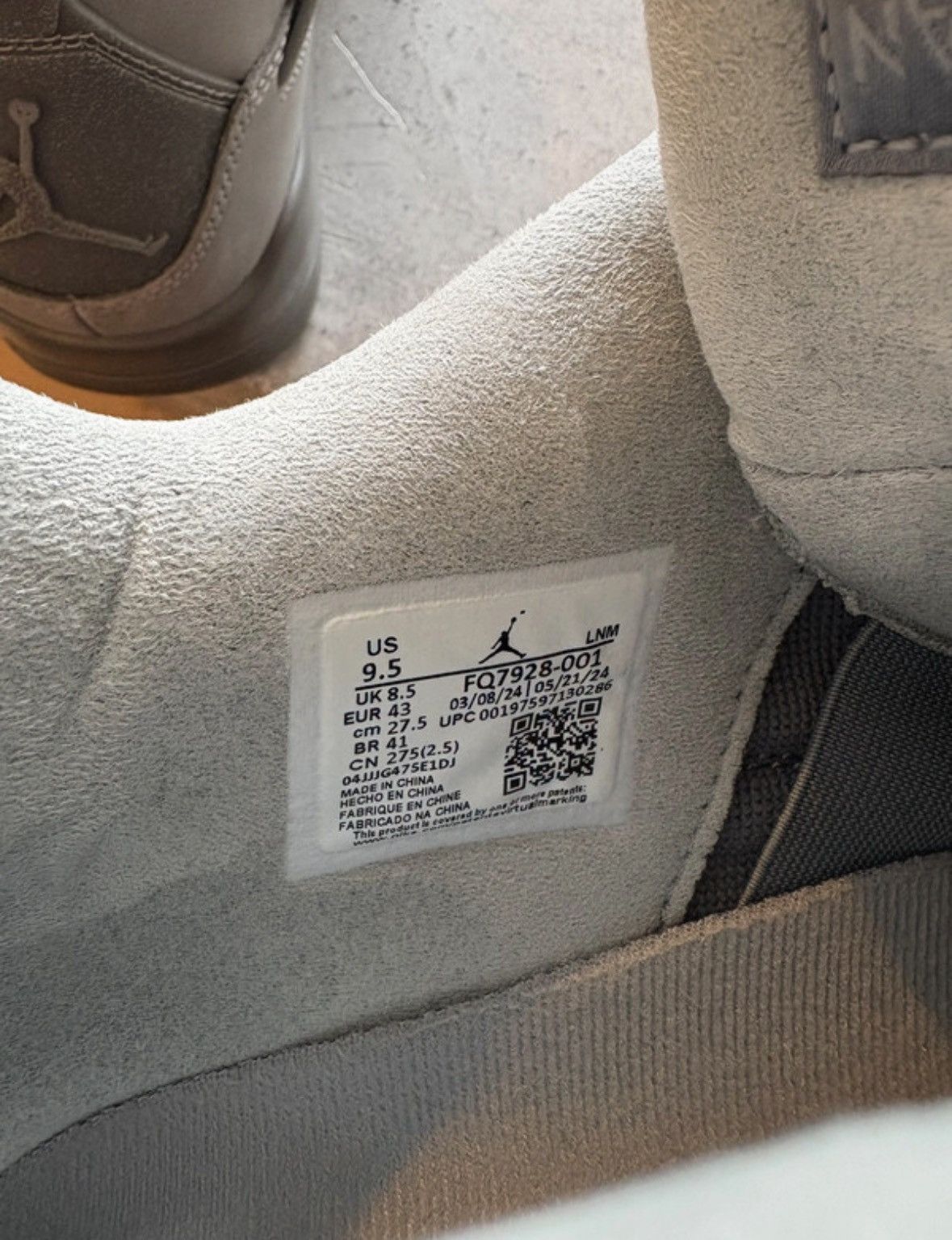 Jordan Brand Jordan 4 Wet Cement Size US 9.5 / EU 42-43 - 6 Thumbnail