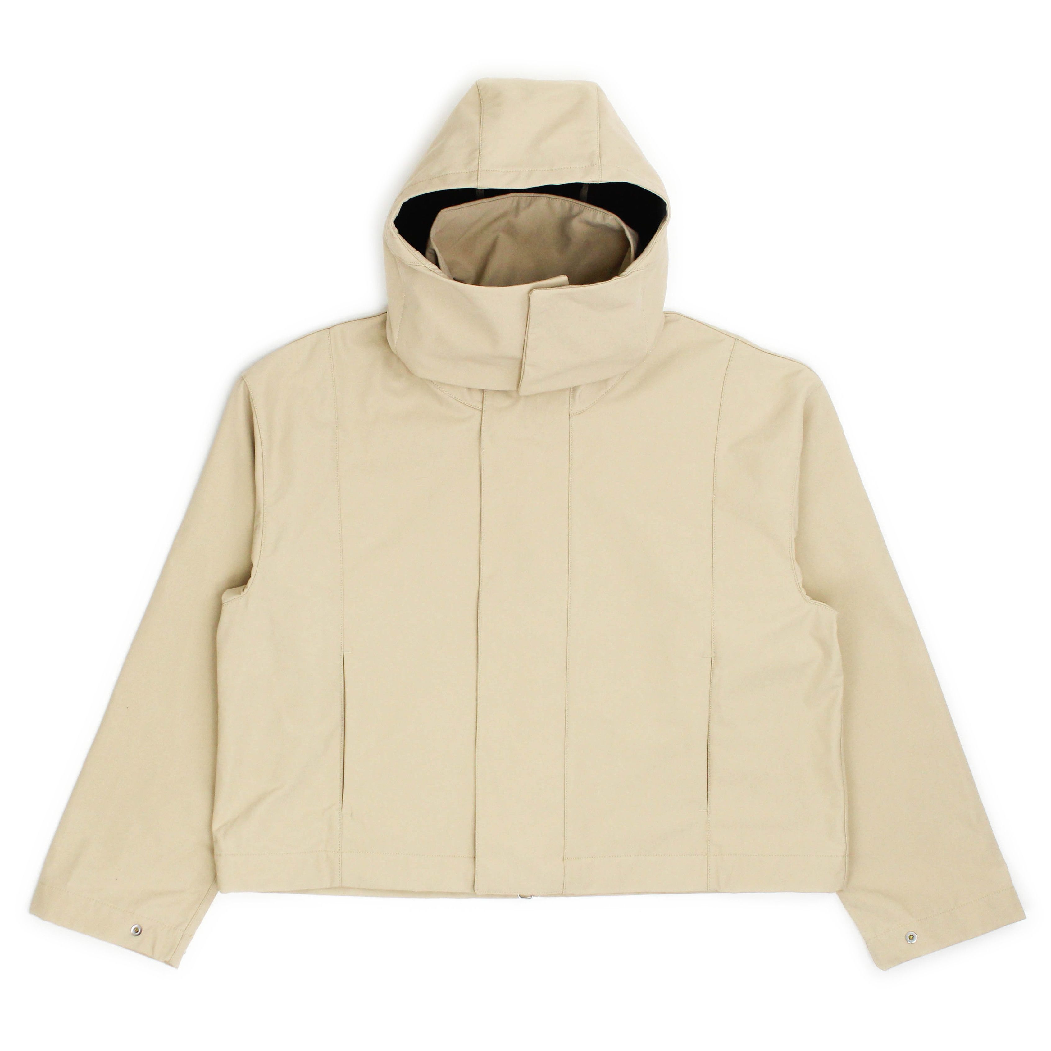 image of 1017 Alyx 9Sm x Mmw Nike X Matthew Williams Cropped Boxy Hooded Yoga Jacket in Linen (Size Small)