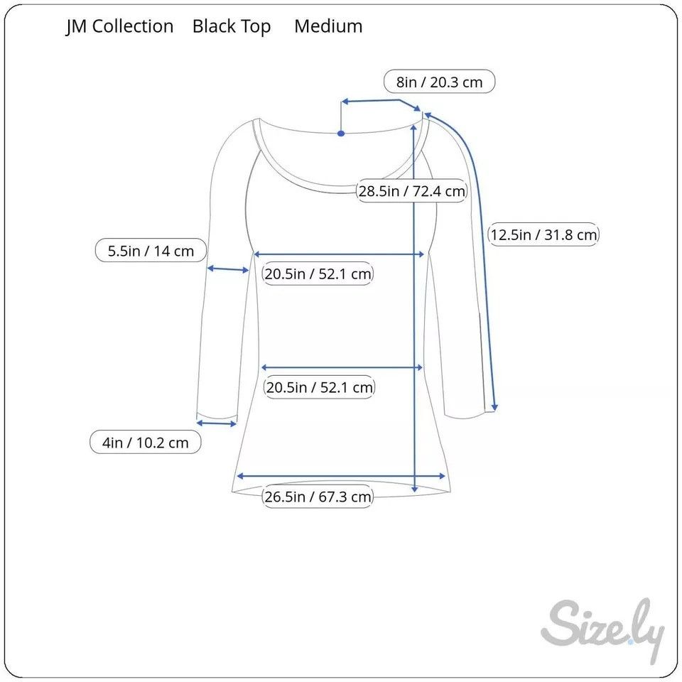 JM Collection JM Collection Black Top Lattice Sleeve Detail Medium NWT $54 Size M / US 6-8 / IT 42-44 - 2 Thumbnail