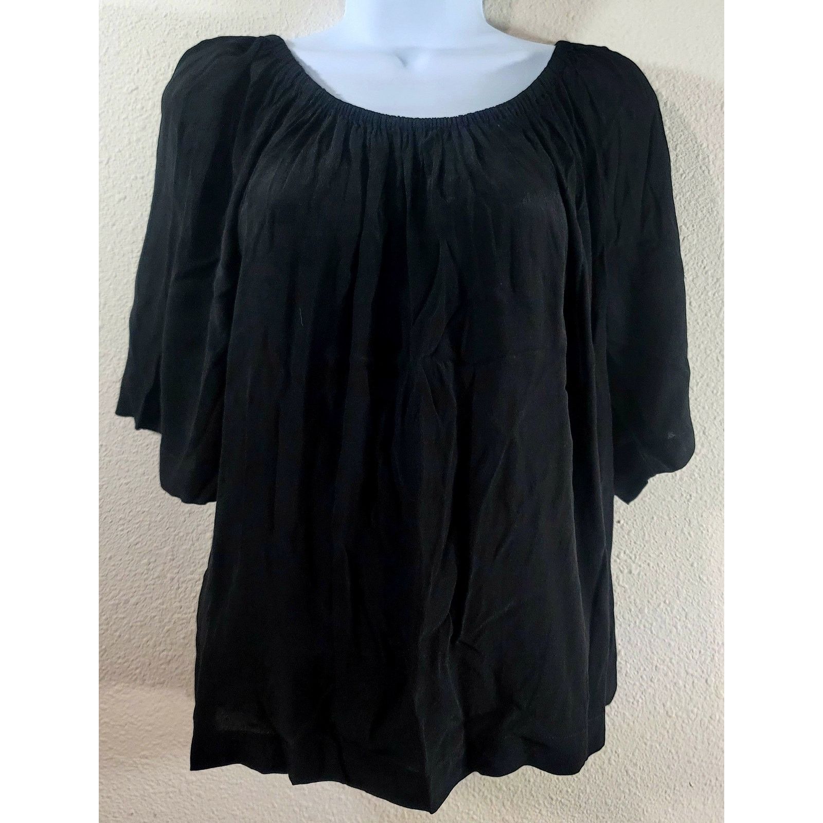 Other Ann Taylor Loft Black Boat Collar Raglan Top Medium Size M / US 6-8 / IT 42-44 - 1 Thumbnail