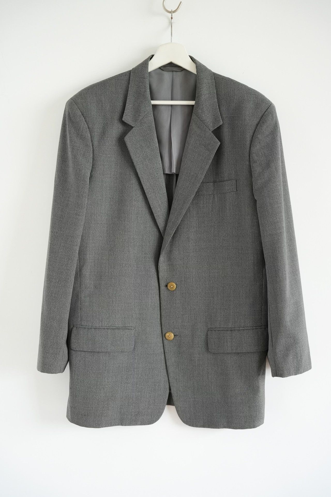 Y's for Men Yohji Yamamoto 90s Black Gray Striped Suit Size US M / EU 48-50 / 2 - 1 Thumbnail