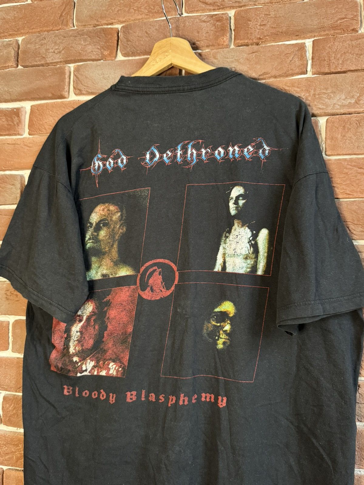 Band Tees Rare Vintage 90s God Dethroned Blasphemy Metal Band Tee XL Size US XL / EU 56 / 4 - 6 Thumbnail