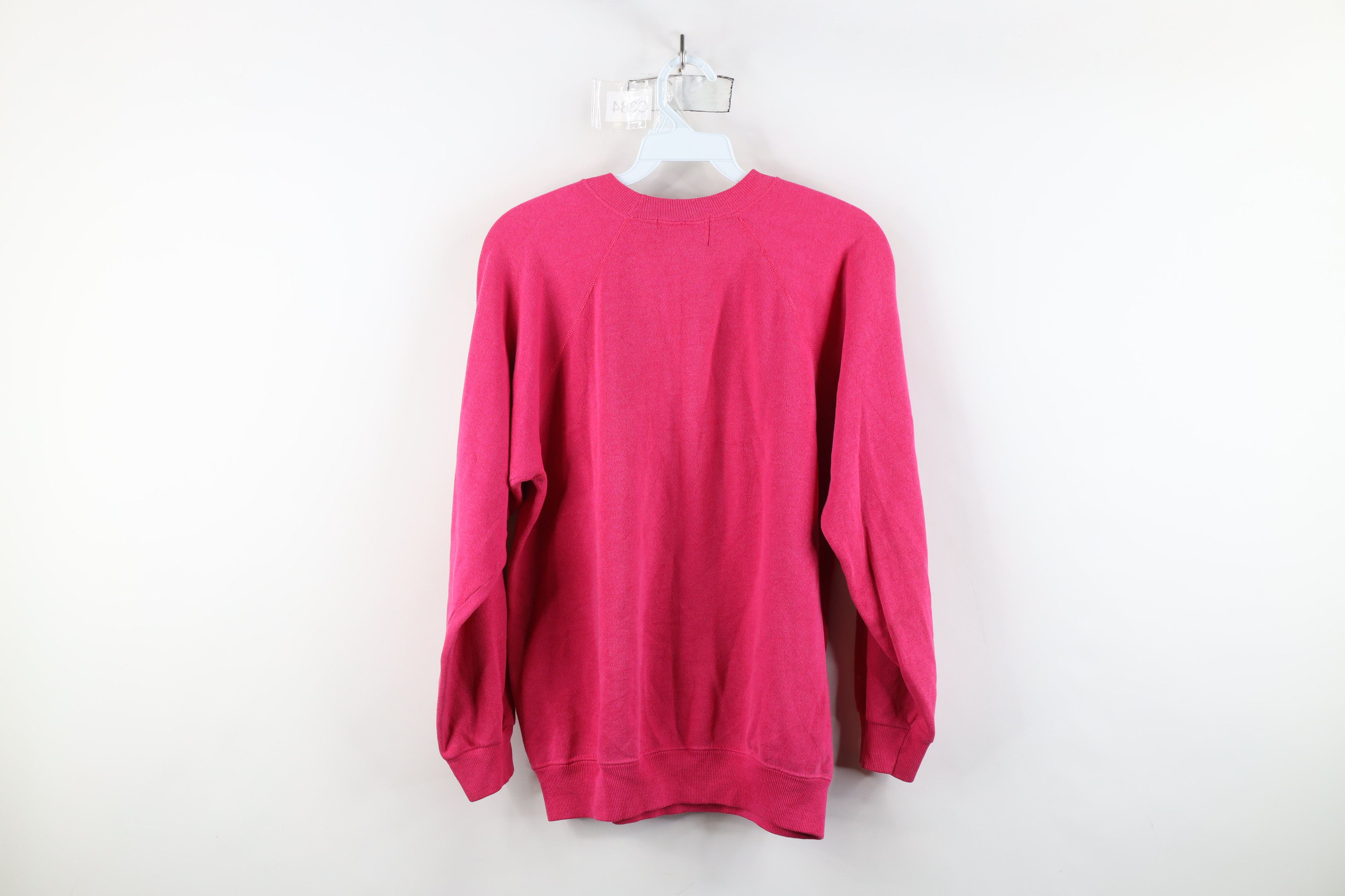 Vintage Vintage 90s Streetwear Art Cat Kitten Sweatshirt Pink USA Size M / US 6-8 / IT 42-44 - 12 Thumbnail