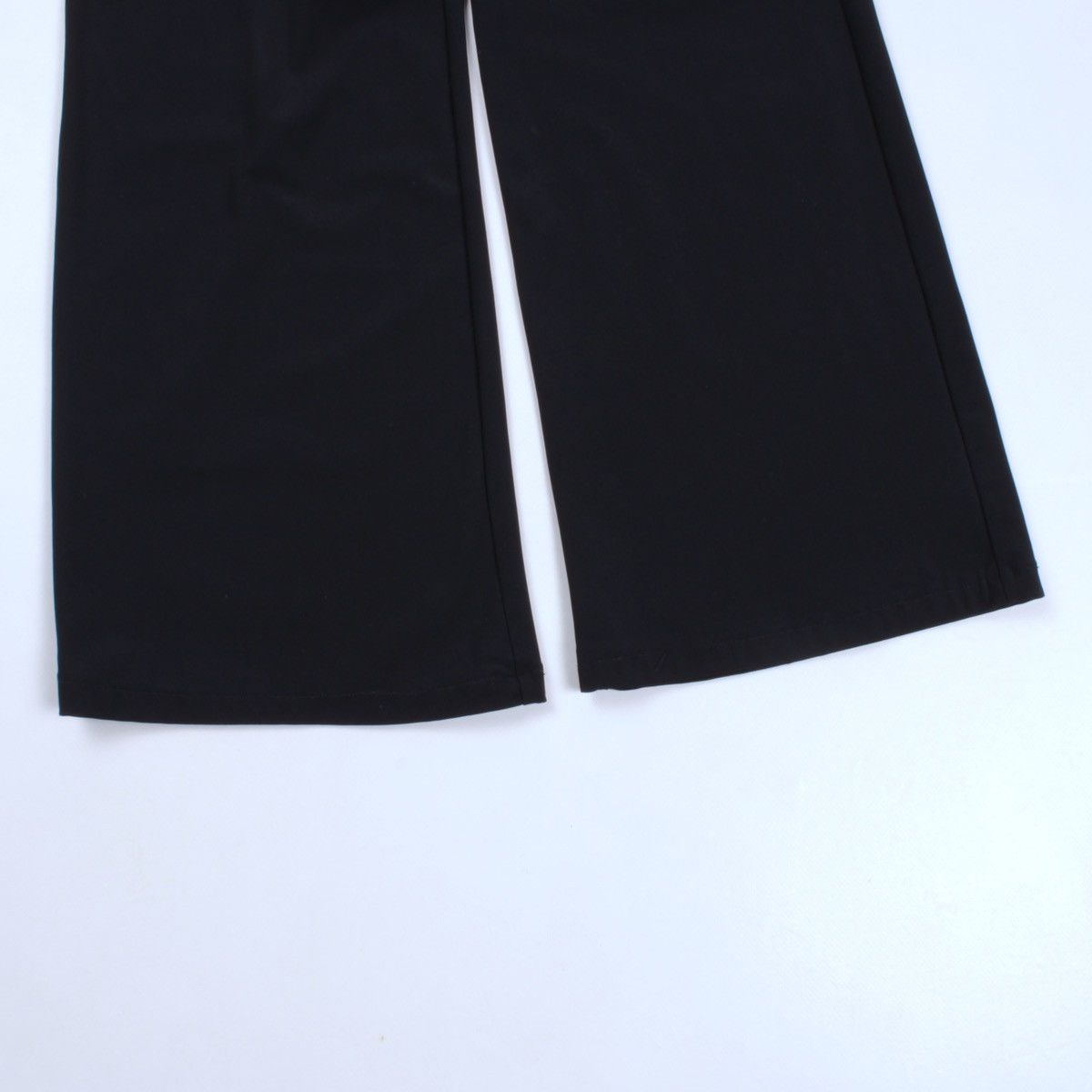 Versace × Vintage Versace Intensive Black Nylon Womens Wide Leg Pants Size 32" / US 10 / IT 46 - 13 Thumbnail