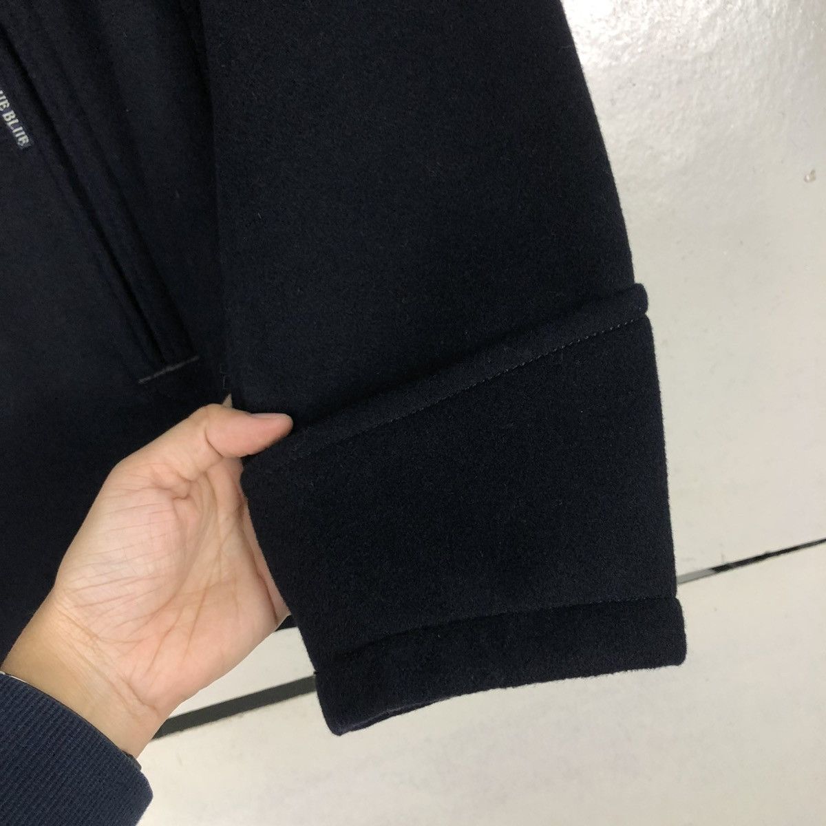 Blue Blue Japan 🔥VINTAGE WOOL PEA JACKET BLUE BLUE DOUBLE COLLAR Size US M / EU 48-50 / 2 - 17 Thumbnail