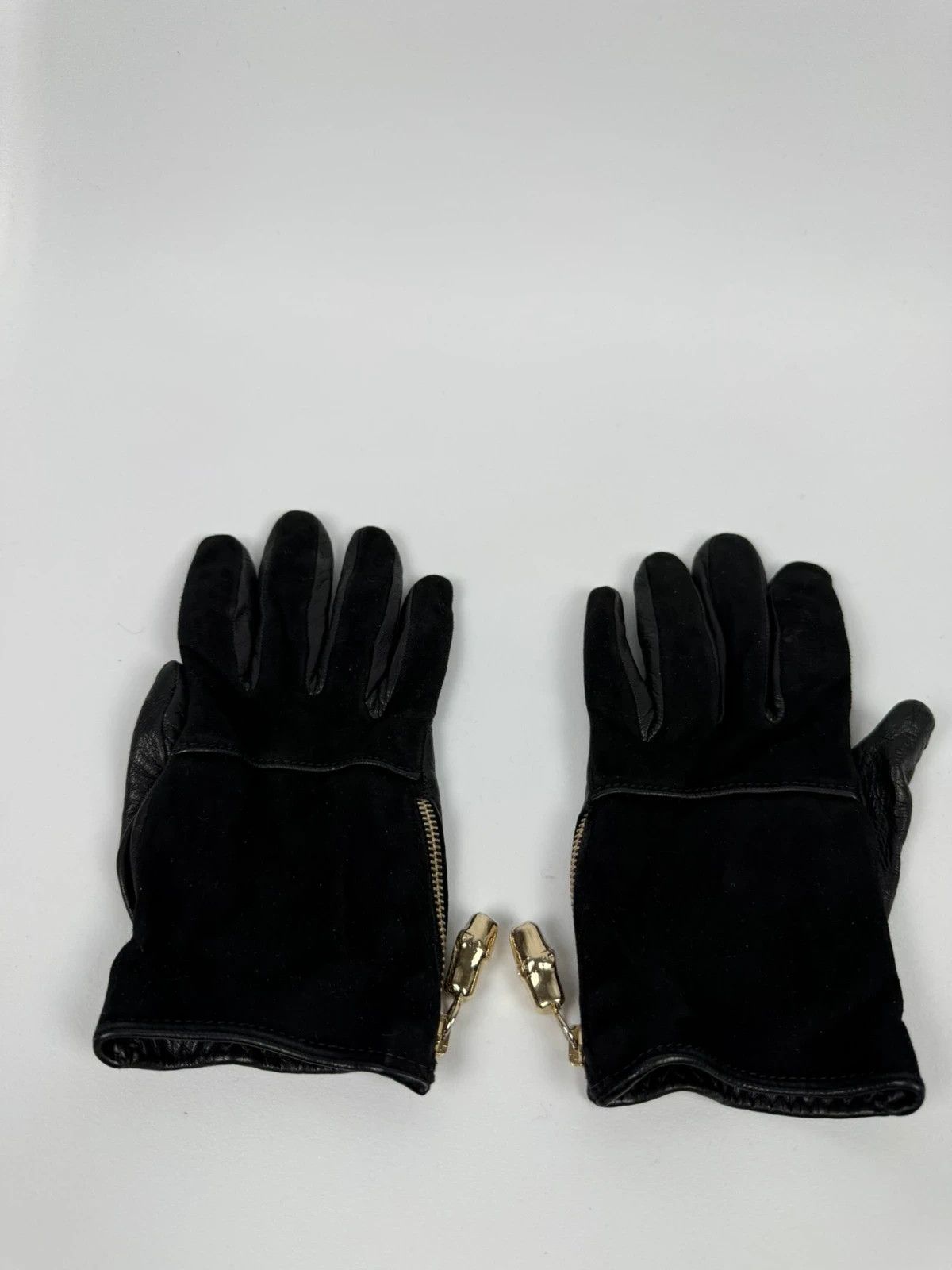 Gucci Gucci Genuine Leather Gloves Nubuck Bamboo Womens size S Size ONE SIZE - 9 Thumbnail