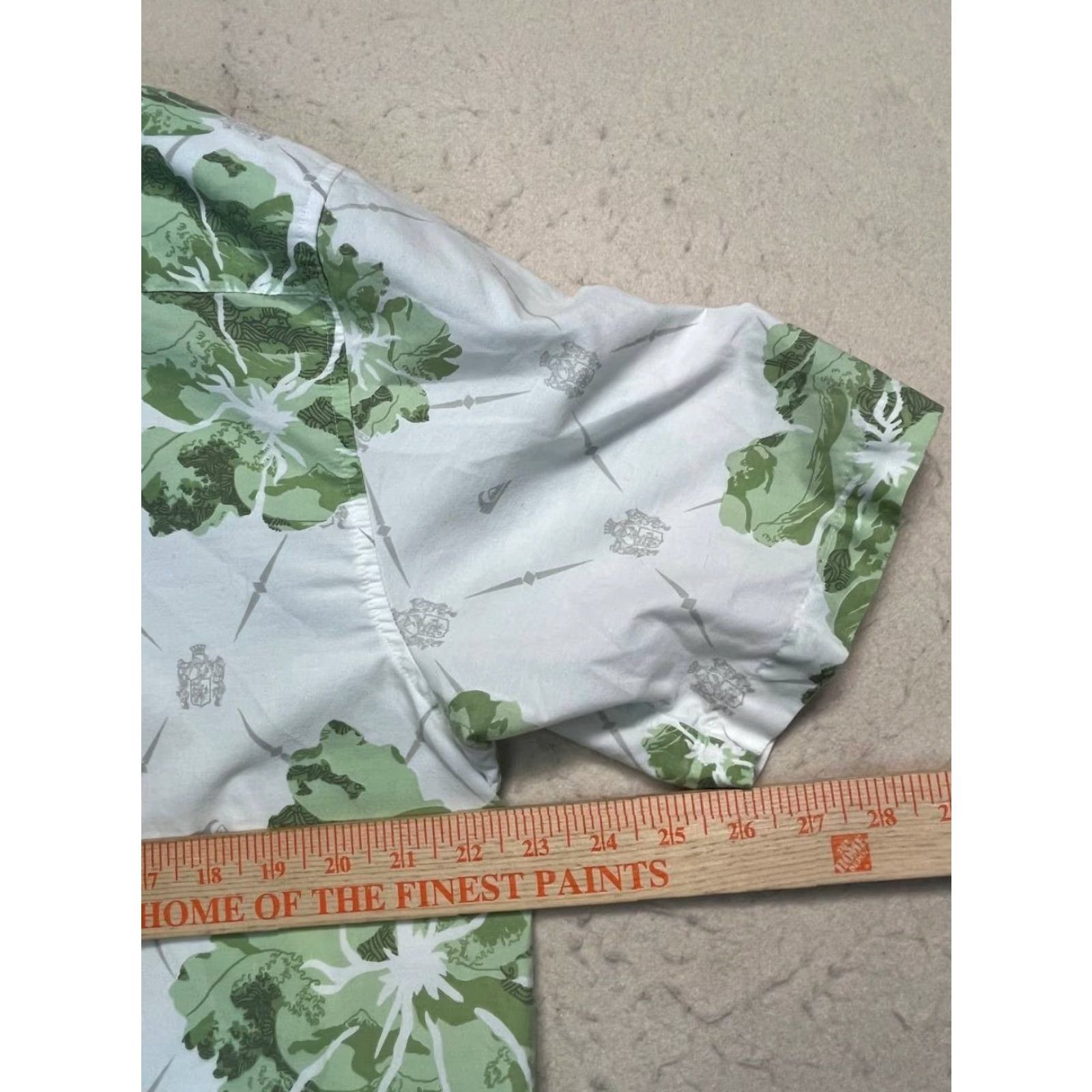 Quiksilver Quiksilver Shirt Men L Green Floral Button-Up Pocket Short Sleeve Hawaiian Size US L / EU 52-54 / 3 - 3 Thumbnail