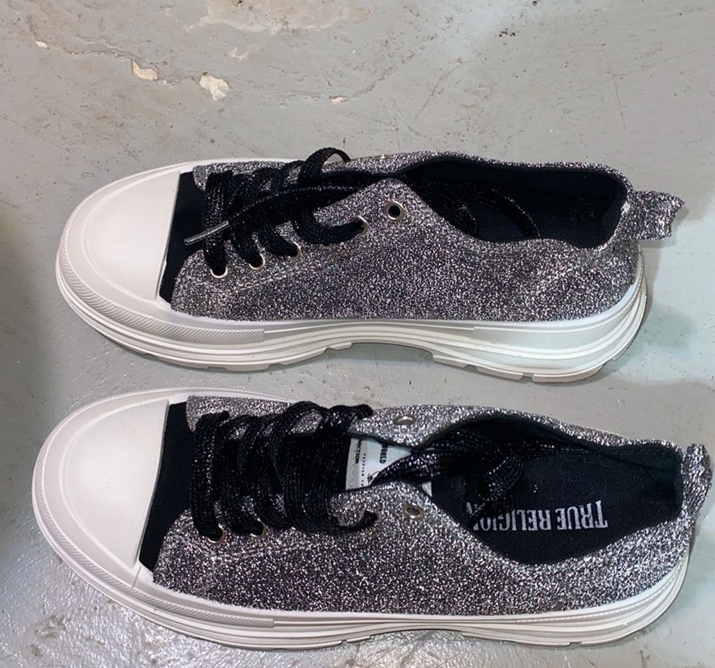 True Religion Women's True Religion Sneakers, Silver, Size 7.5 Size US 7.5 / IT 37.5 - 1 Thumbnail