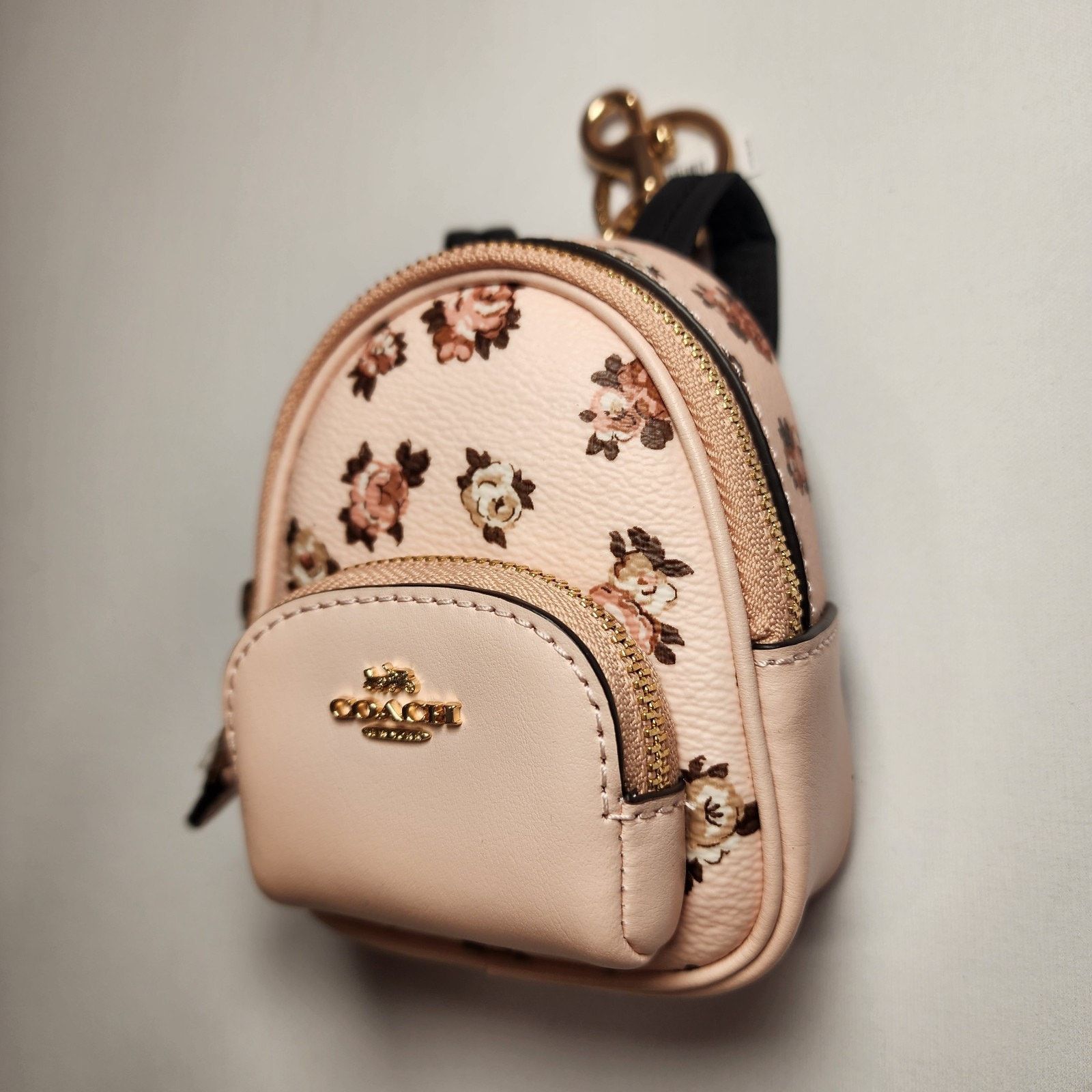 Coach NWT COACH CAA68 Mini Court Backpack Bag Charm Rosette Blush Size ONE SIZE - 4 Thumbnail