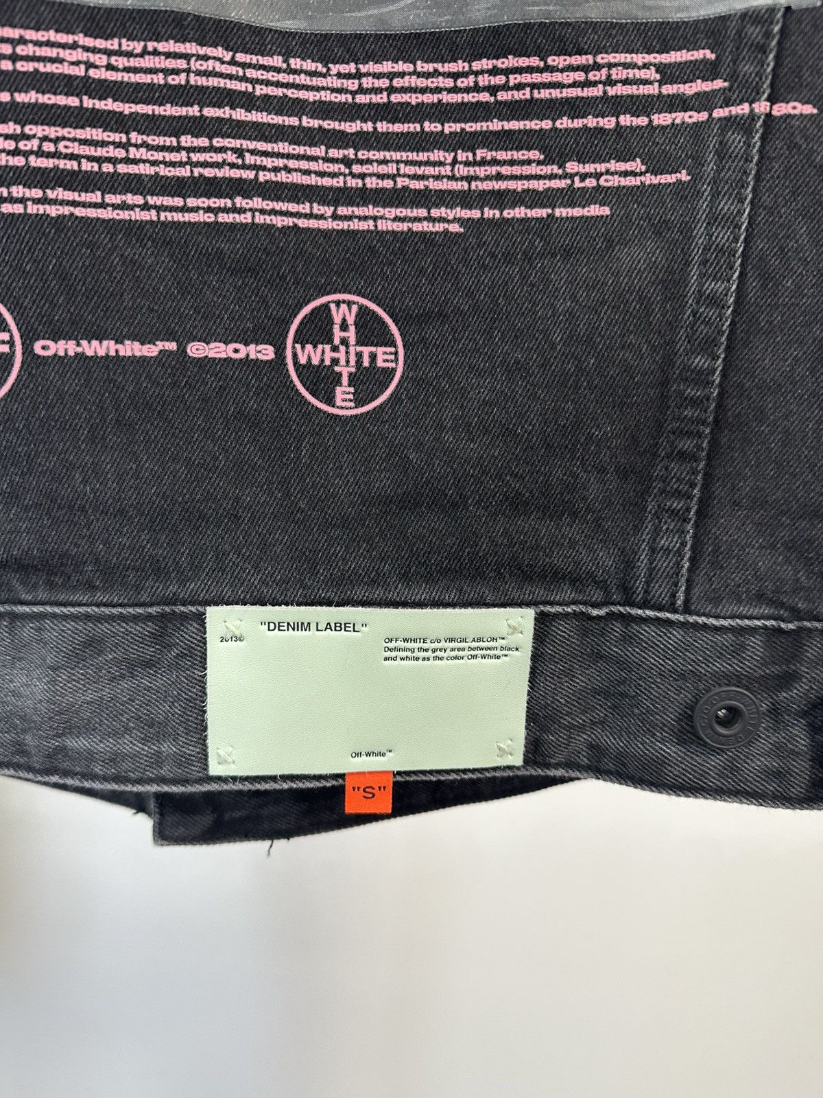 Off-White Off Whote Denim Jacket Impression Size US S / EU 44-46 / 1 - 11 Thumbnail