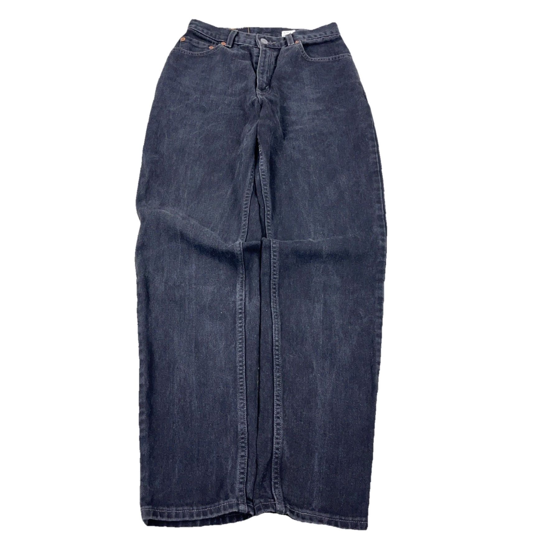Levi's VINTAGE Levi's 550 Jeans Women 4 Black Tapered Relaxed Fit Baggy 90s USA 25x29 Size 27" / US 4 / IT 40 - 3 Thumbnail