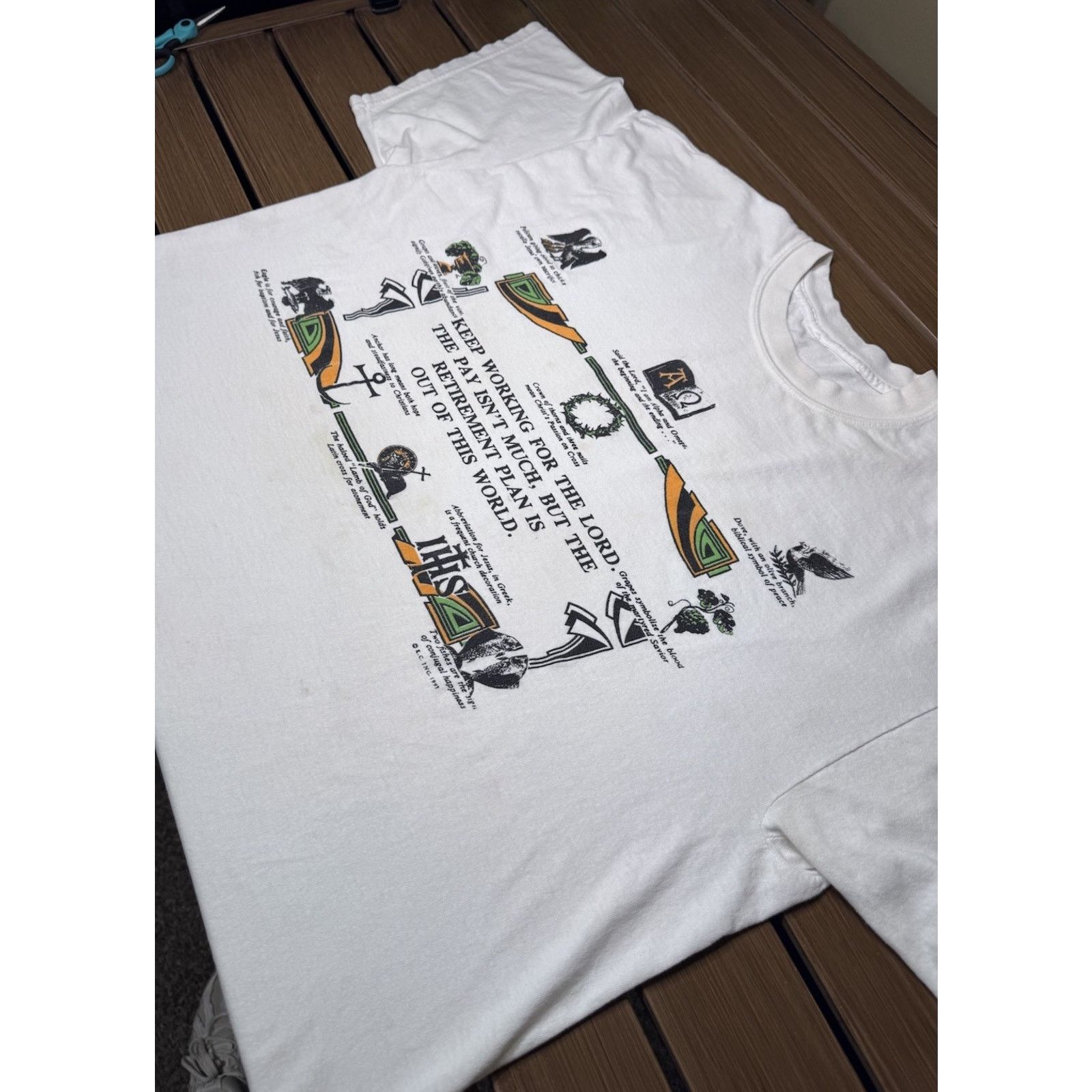 Other Vintage 90s Keep Working For The Lord Jesus shirt Men XL Size US XL / EU 56 / 4 - 13 Thumbnail