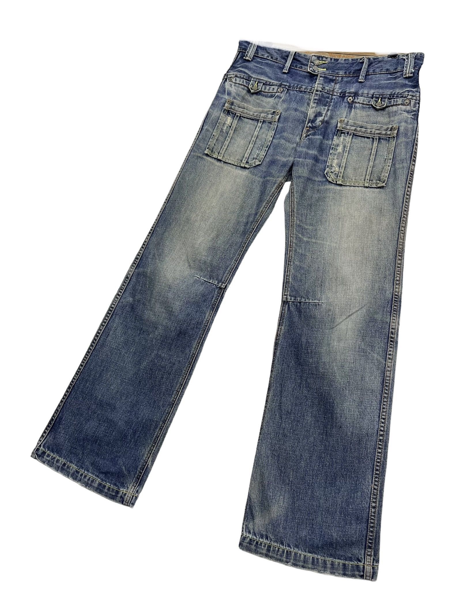 Report Collection 🔥FLASH REPORT Vintage Fatigues Denim Mudwash Bush Pants Size US 31 - 6 Thumbnail