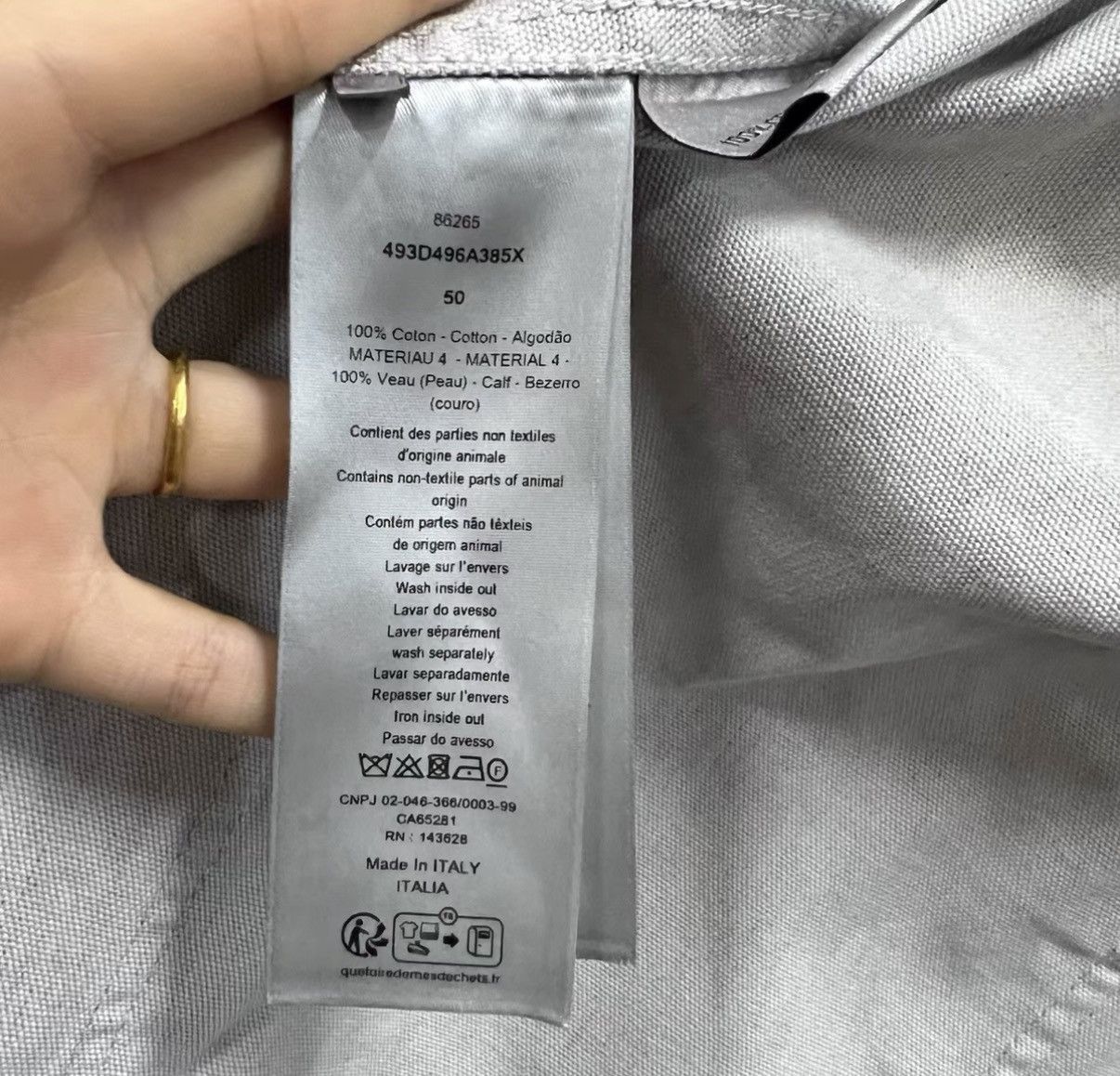 Dior Dior × Stone Island Collared Denim Shirt with Logo Patch J41 Size US M / EU 48-50 / 2 - 3 Thumbnail