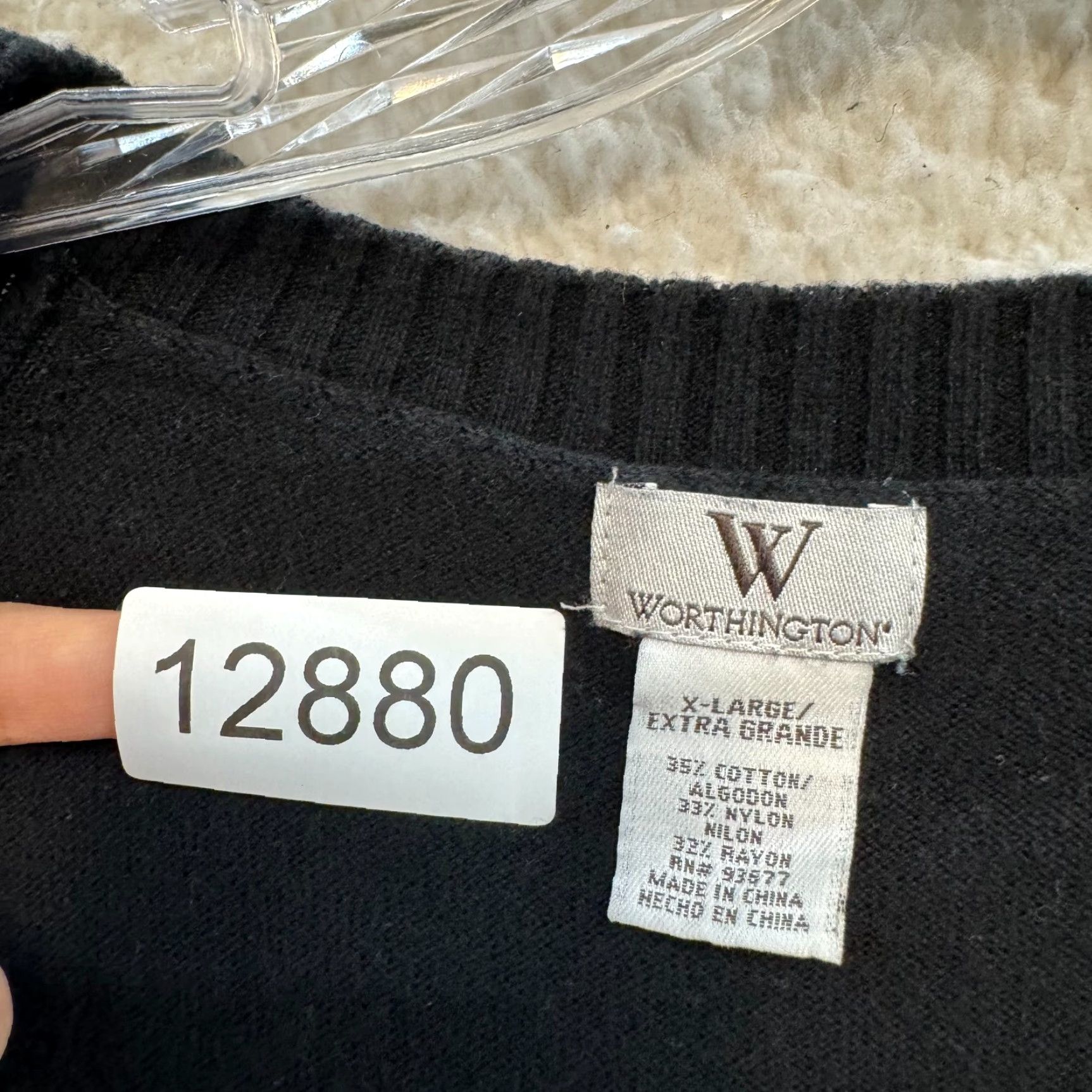 Vintage VINTAGE Worthington Industries Y2K Top XL Black Knit Cap Puff Sleeve Boho Fairy Grunge Whimsigoth Shirt Mens Size XL / US 12-14 / IT 48-50 - 6 Thumbnail