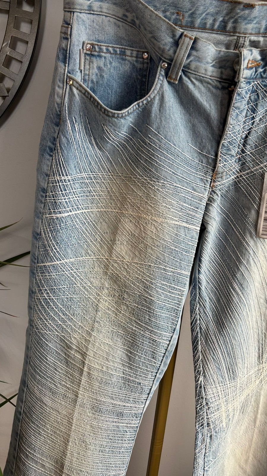 Iceberg [ARCHIVE] Iceberg Gilmar Embroidered Jeans - NWT - Size 31 Size 31" - 2 Thumbnail