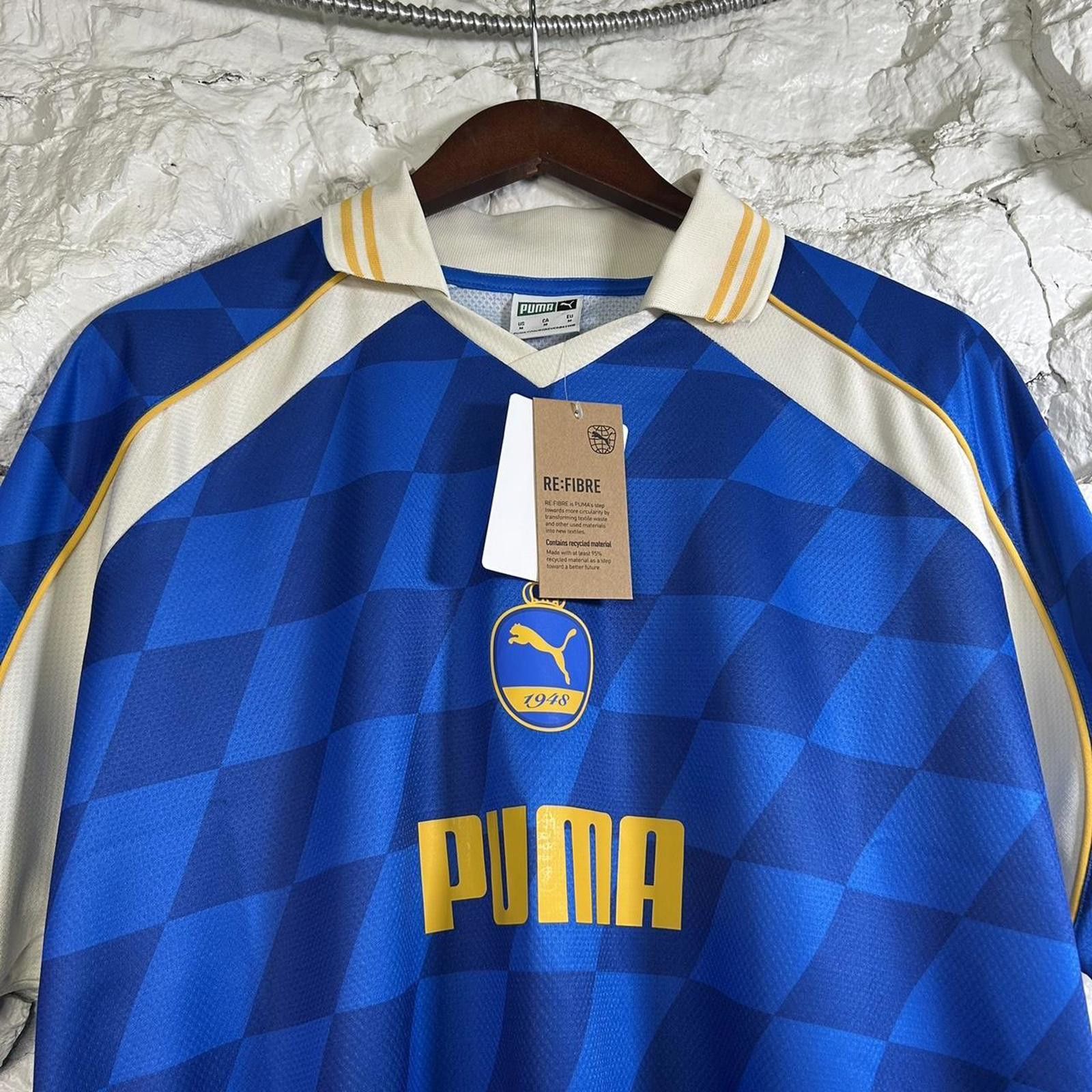 Puma Puma Diamond Blue Football Jersey Size Medium Size US XL / EU 56 / 4 - 2 Thumbnail